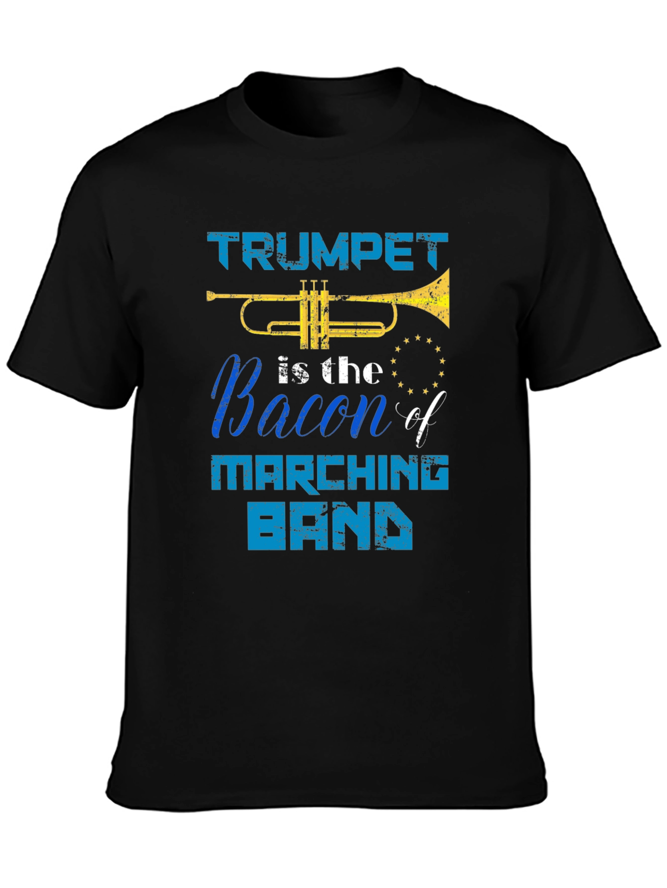 Black Trumpet is the Bacon of Marching Band T-Shirt view 3