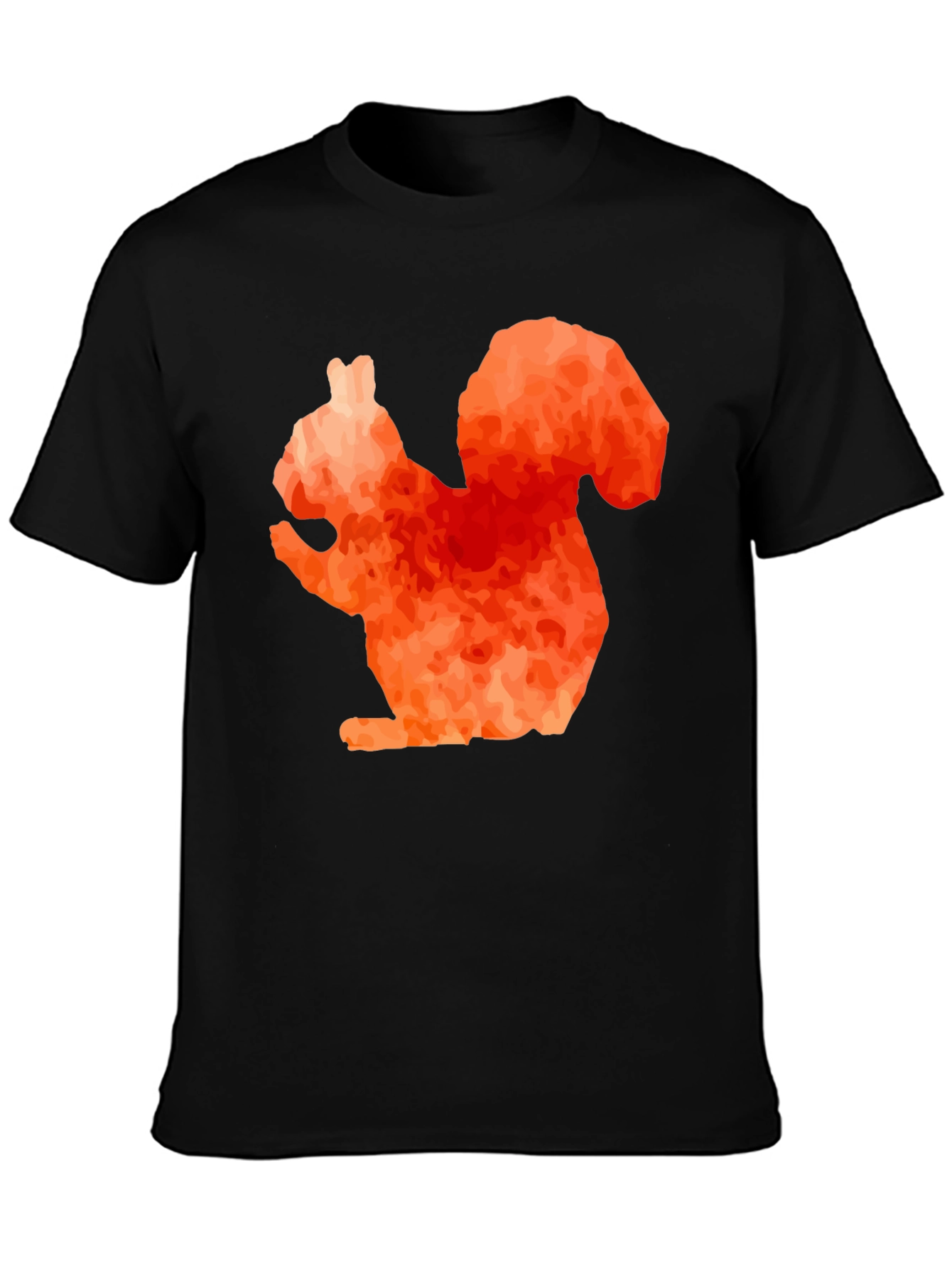 Black Squirrel Graphic Tee - Unique Orange Design view 3