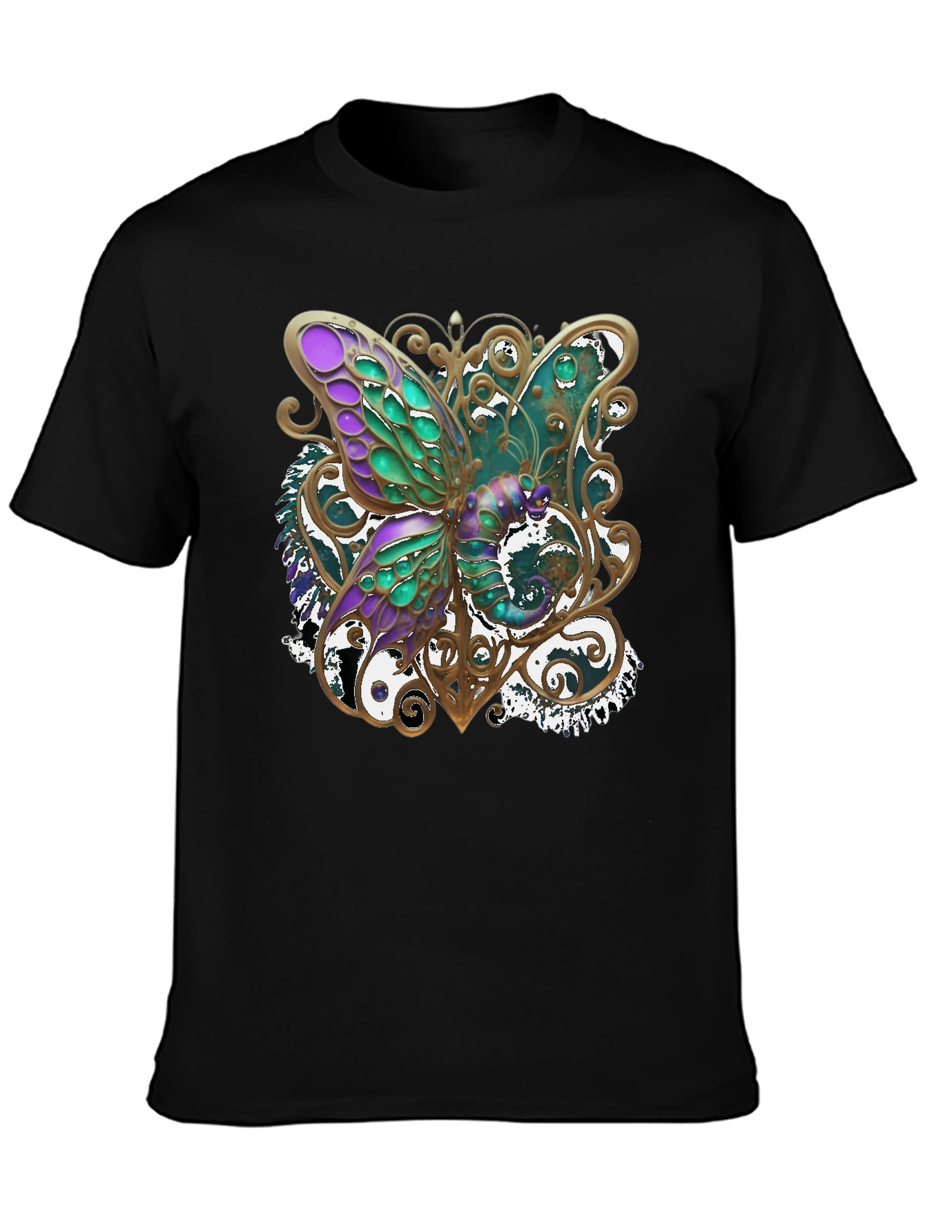 Black Butterfly Graphic Tee - Stylish & Unique Design view 3