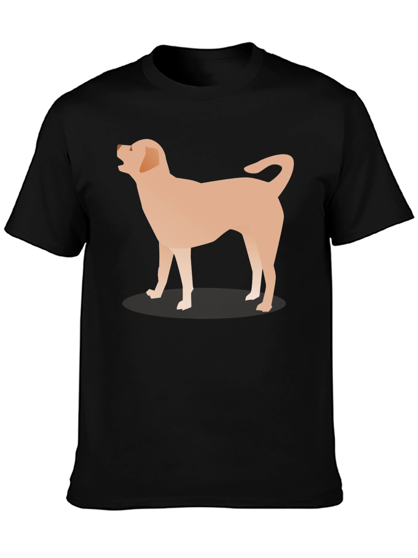 Black Dog Graphic Tee - Casual Black T-Shirt view 3