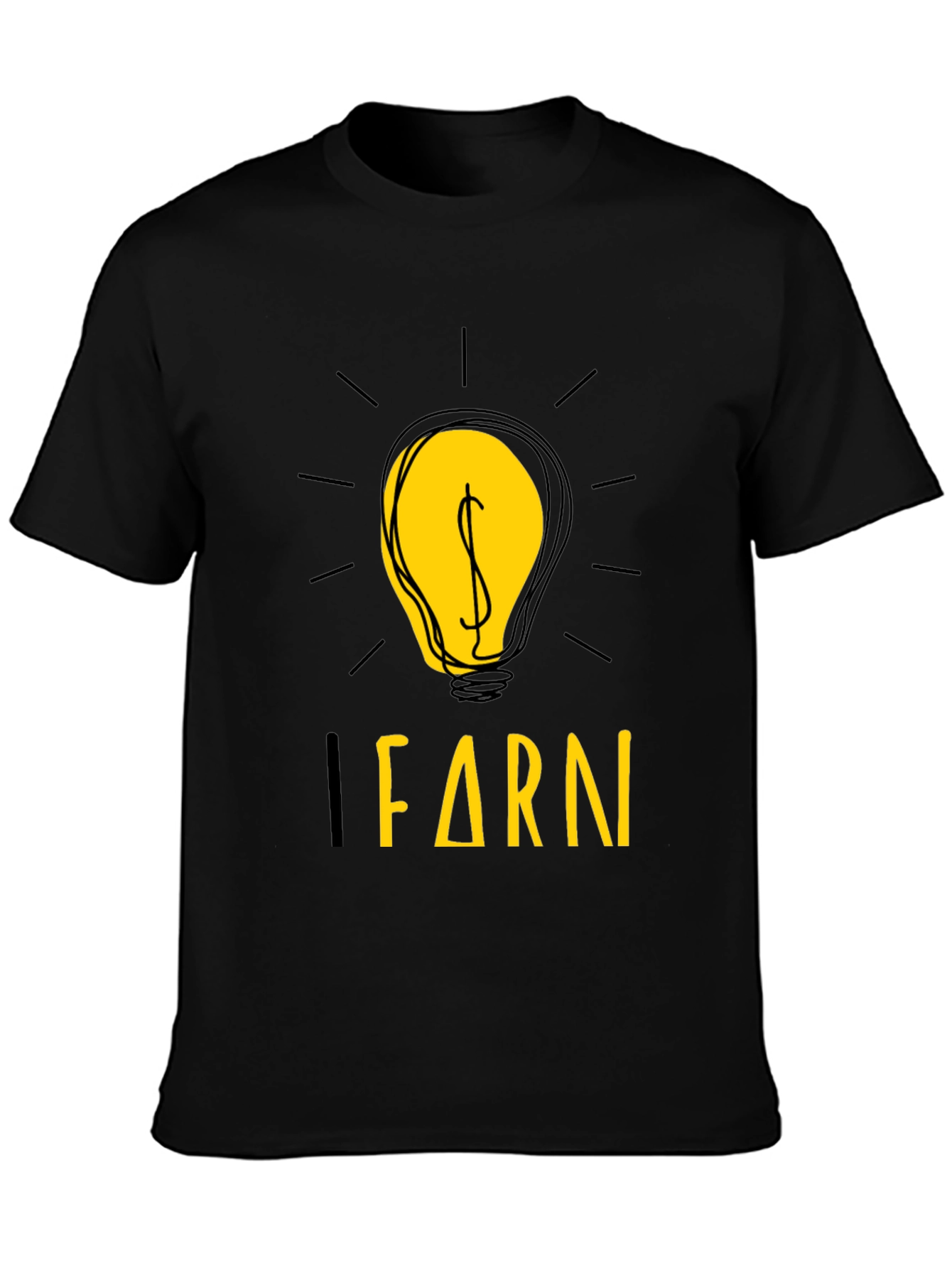 Black Learn & Earn Graphic Tee view 3