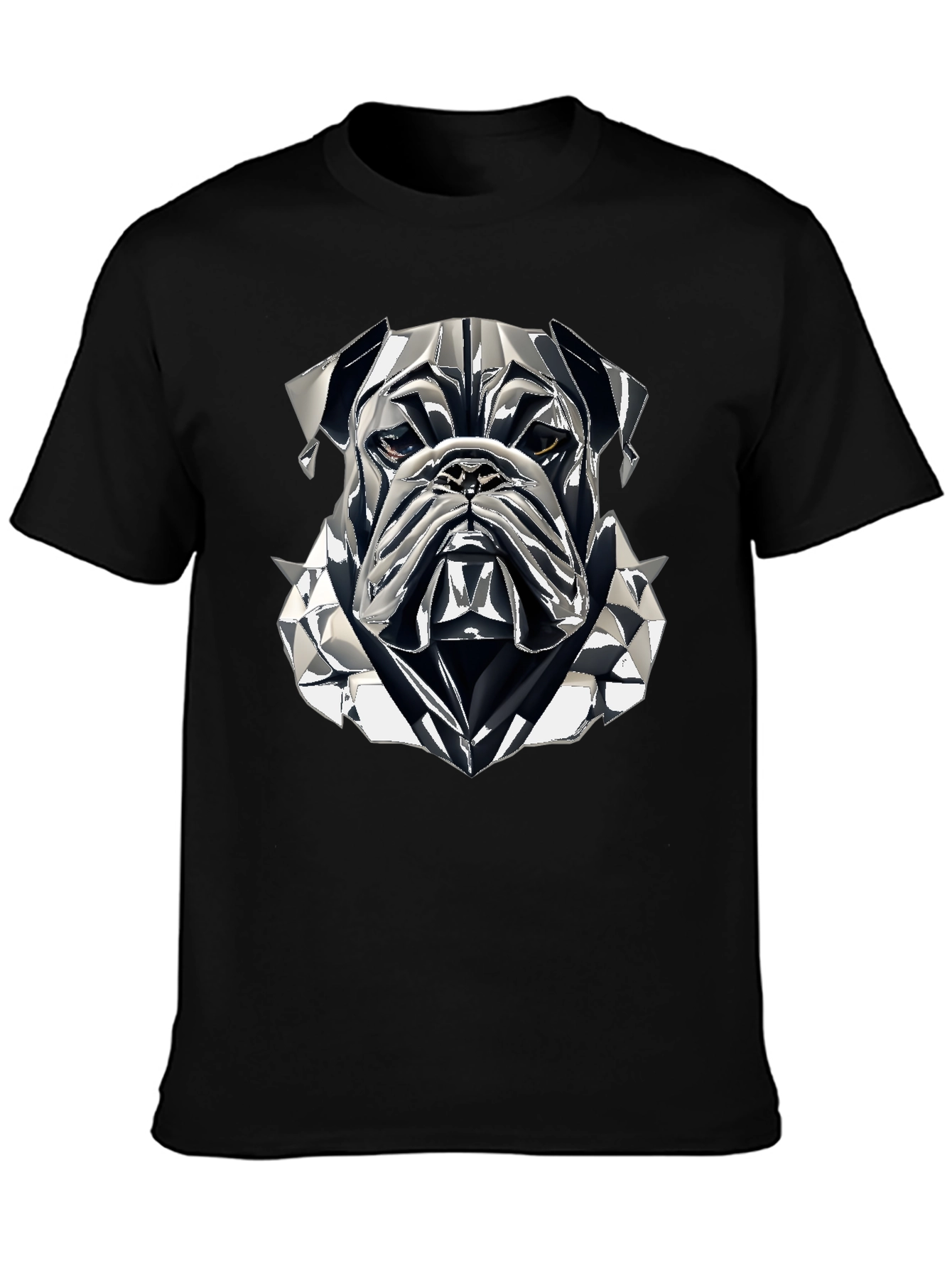 Black Bulldog Graphic Tee - Cool Streetwear Style view 3