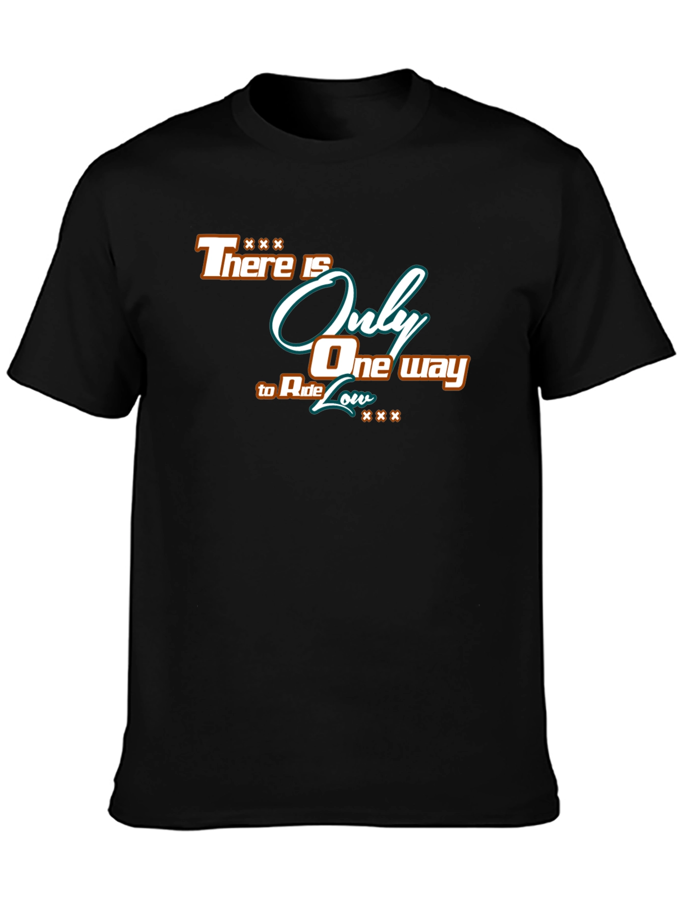 Black Ride Low Graphic T-Shirt - Stylish Cotton Tee view 3