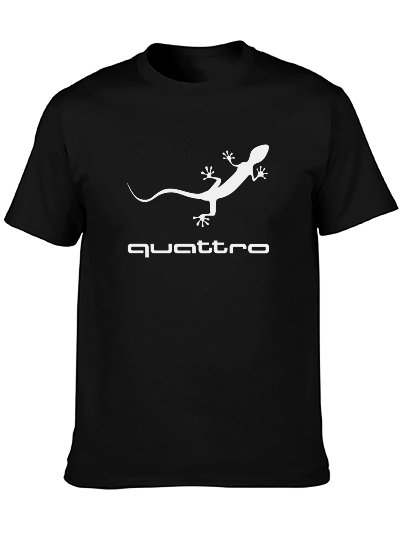 Black Quattro Lizard Graphic Black T-Shirt view 3