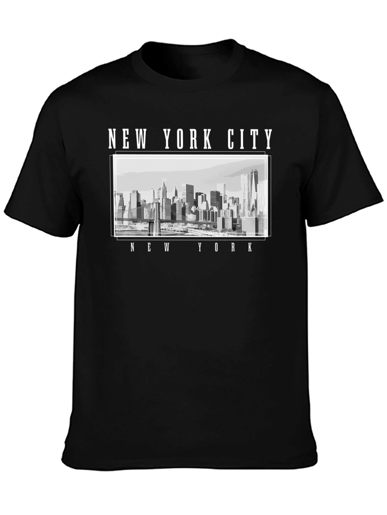 Black New York City Graphic Tee view 3