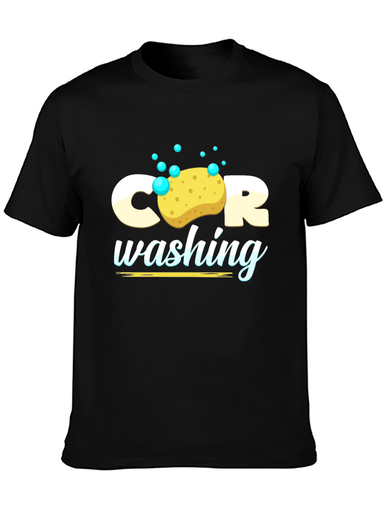 Black Car Wash Graphic Tee - Black T-Shirt view 3