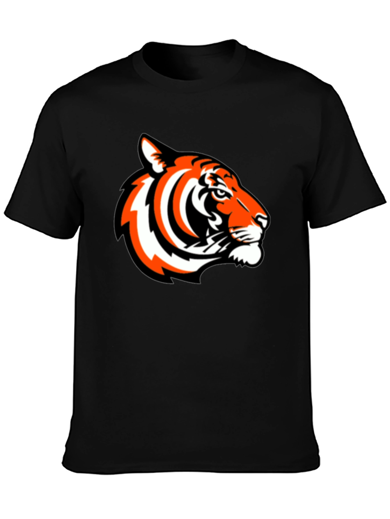Black Bold Tiger Graphic Tee - Black Casual Comfort view 3