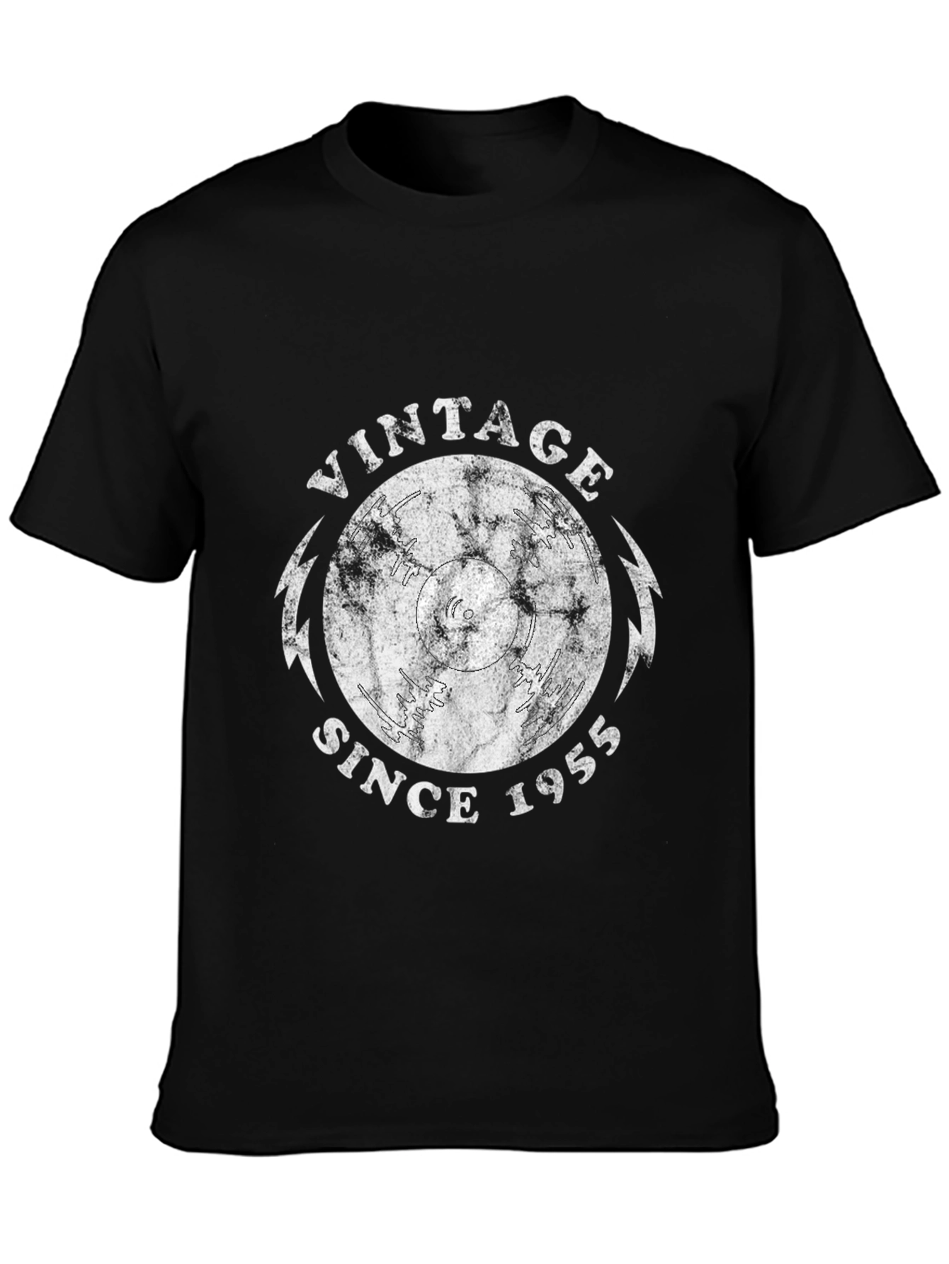 Black Vintage Since 1955 Graphic T-Shirt view 3
