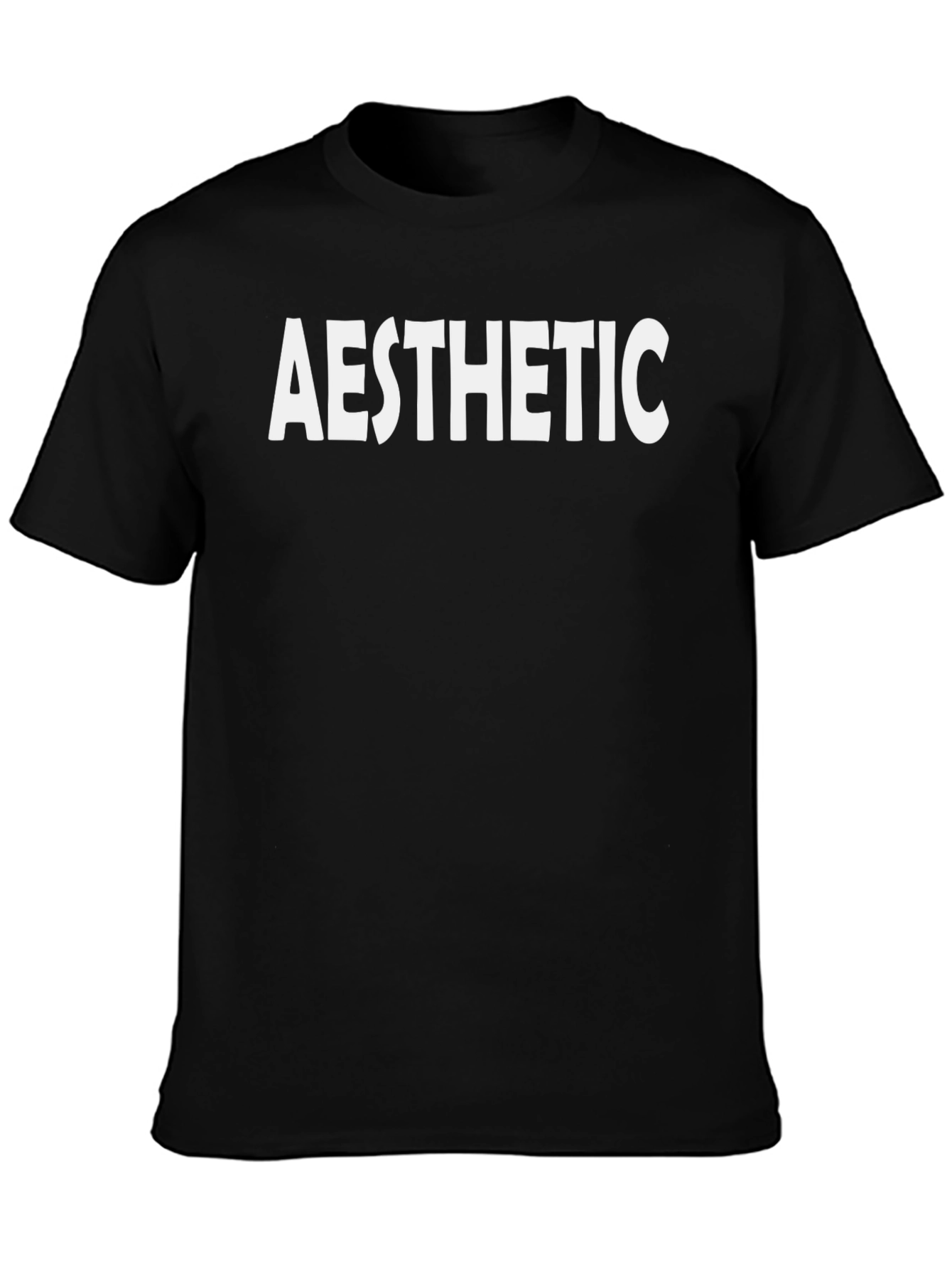 Black Aesthetic Graphic Tee - Men's Black Short Sleeve view 3