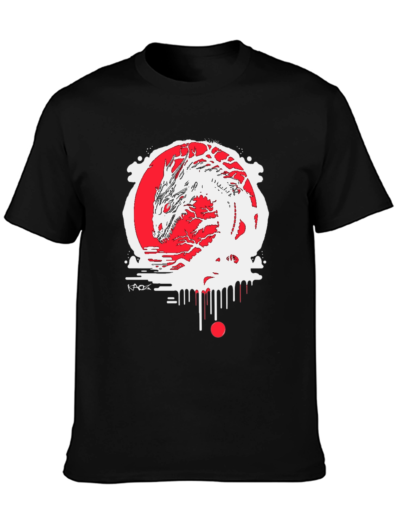 Black Dragon Graphic Black Tee - Urban Style view 3