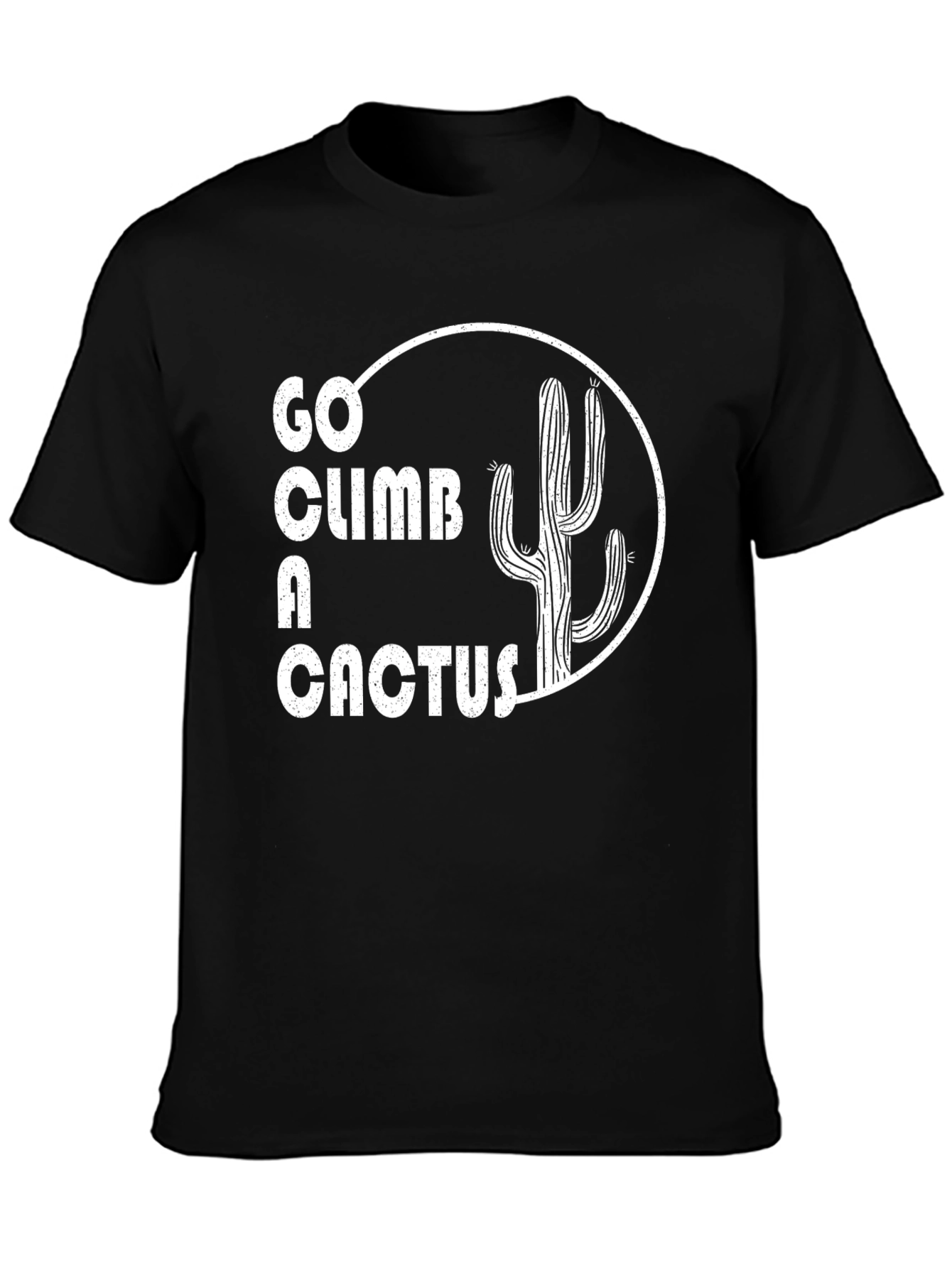 Black Go Climb a Cactus Graphic Tee view 3