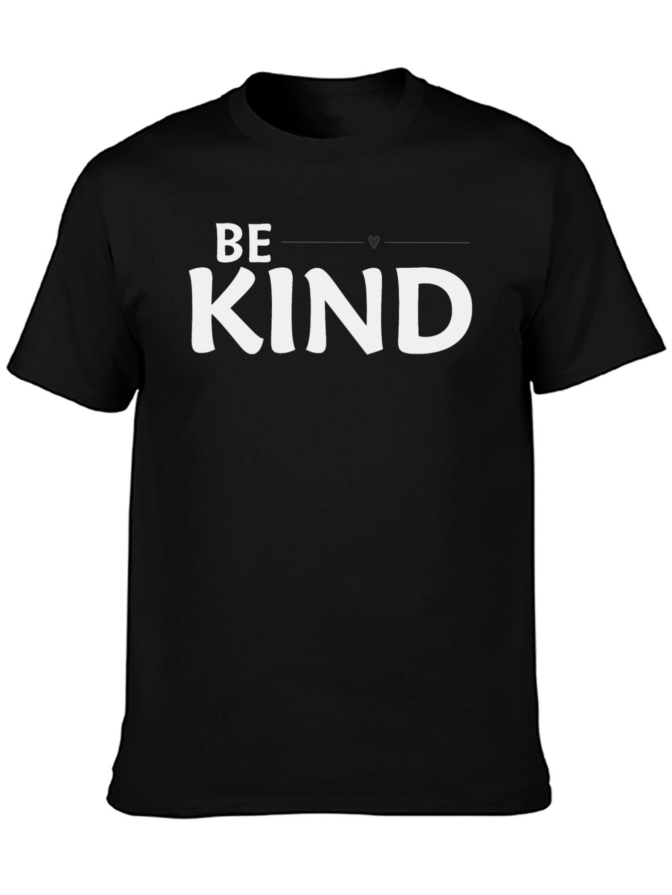 Black Be Kind Graphic Tee - Positive Message Shirt view 3