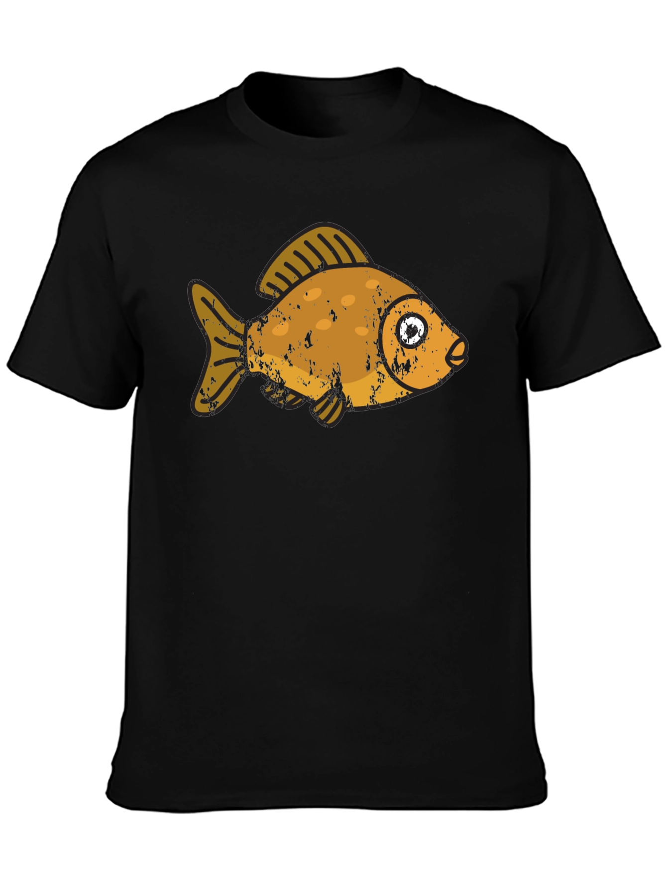 Black Goldfish Graphic Black T-Shirt view 3