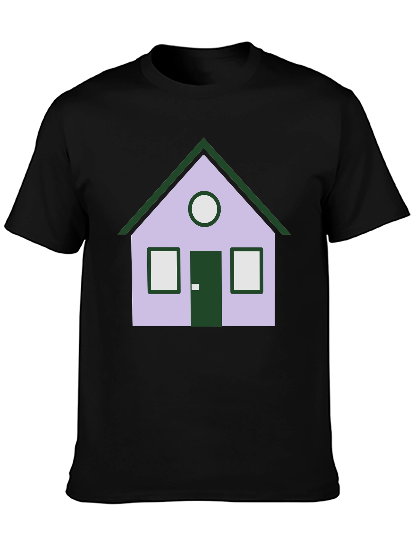 Black House Graphic Tee - Unique Design, Black view 3