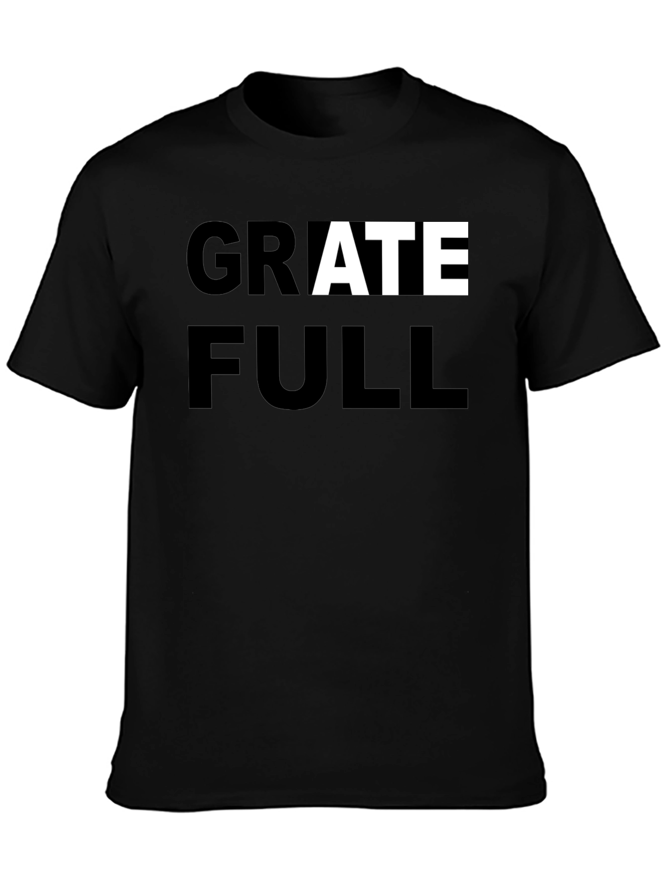 Black Grateful Graphic Tee - Stylish Comfort view 3