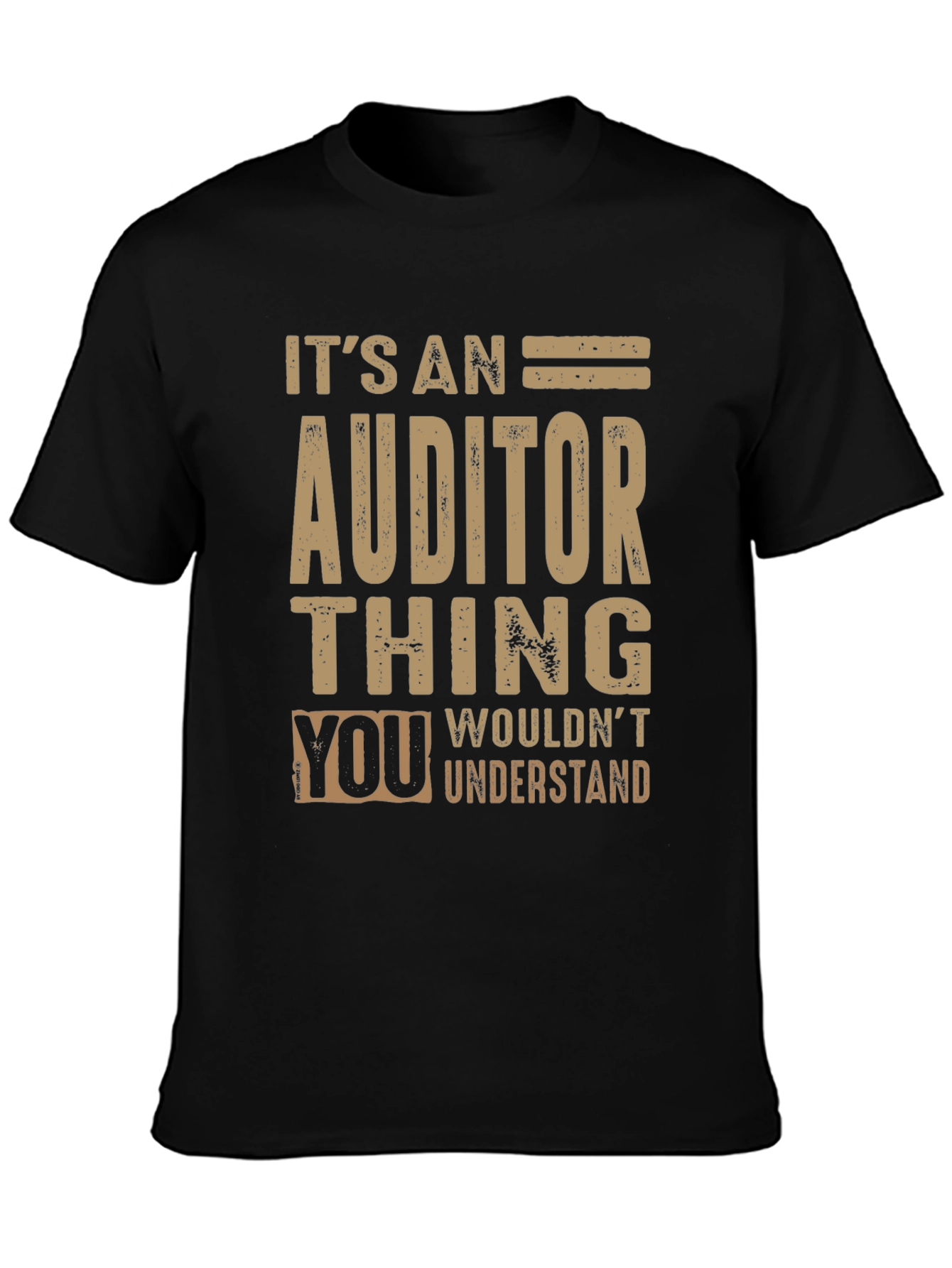 Black Auditor Thing T-Shirt Funny Accountant Tee view 3