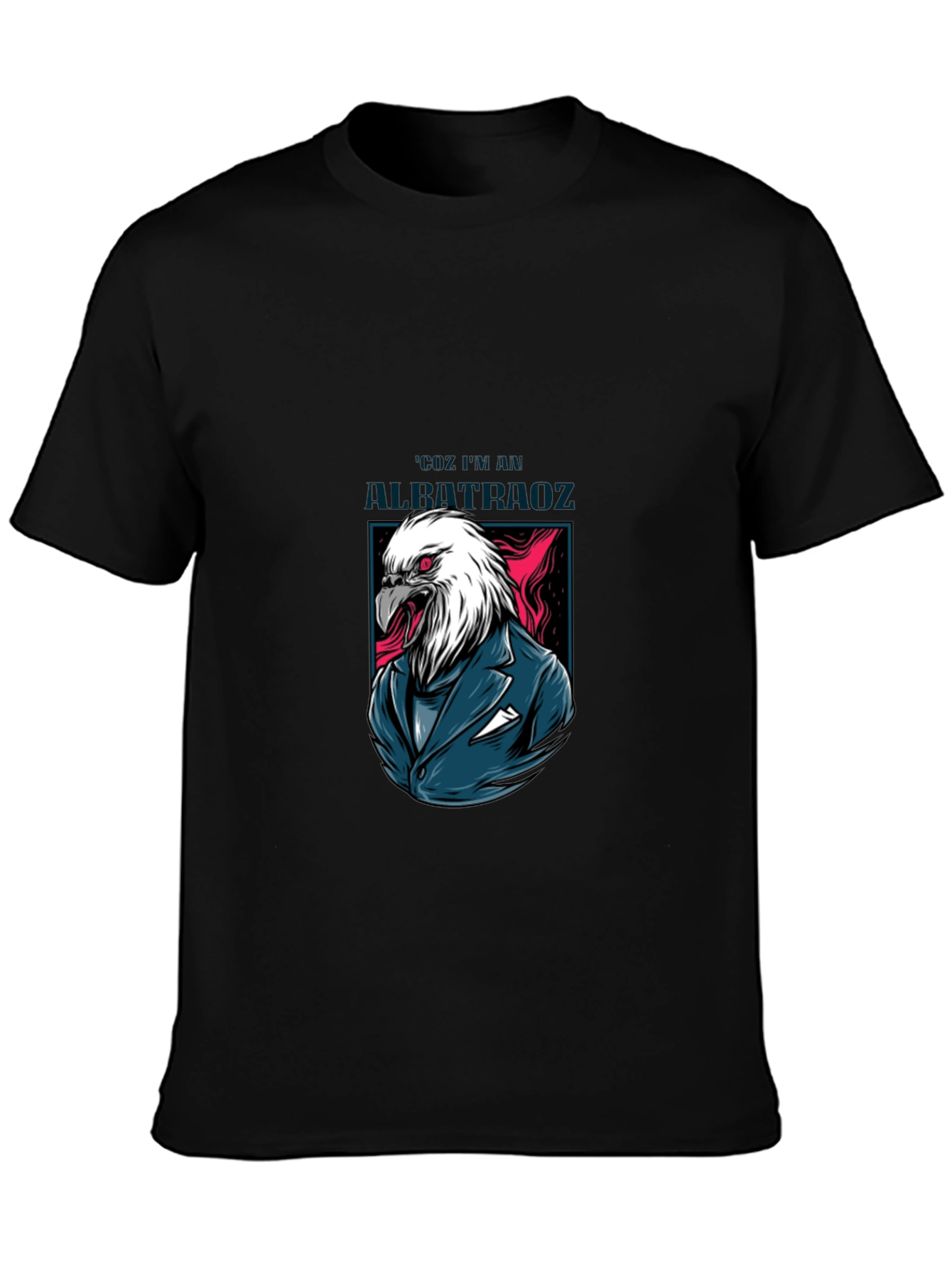 Black Eagle Suit Graphic Print Tee - Cool Menswear view 3