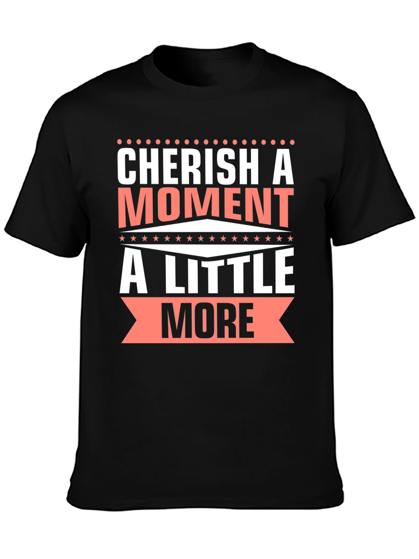 Black Cherish a Moment Graphic T-Shirt view 3