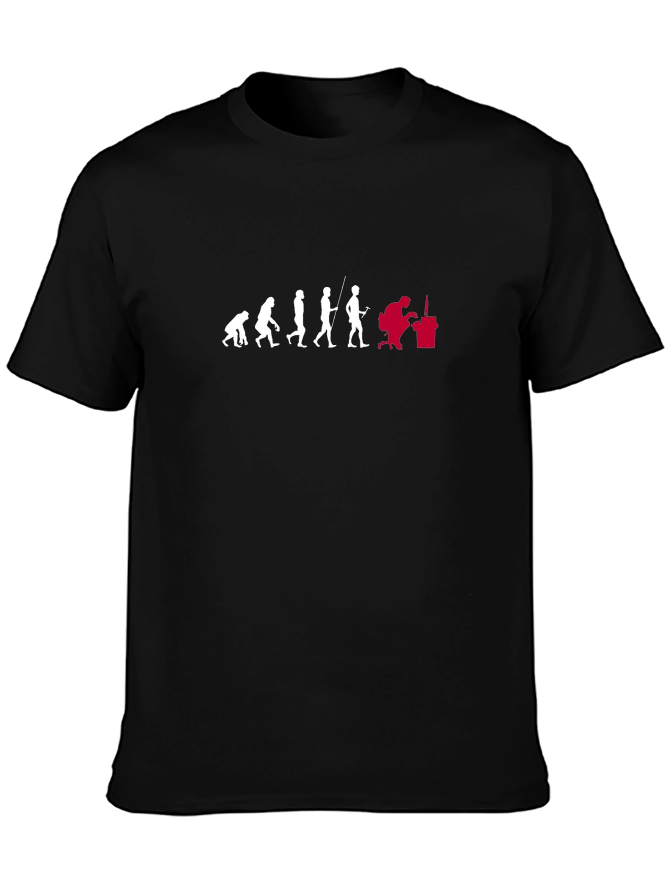 Black Evolution of Blacksmithing Graphic Tee view 3