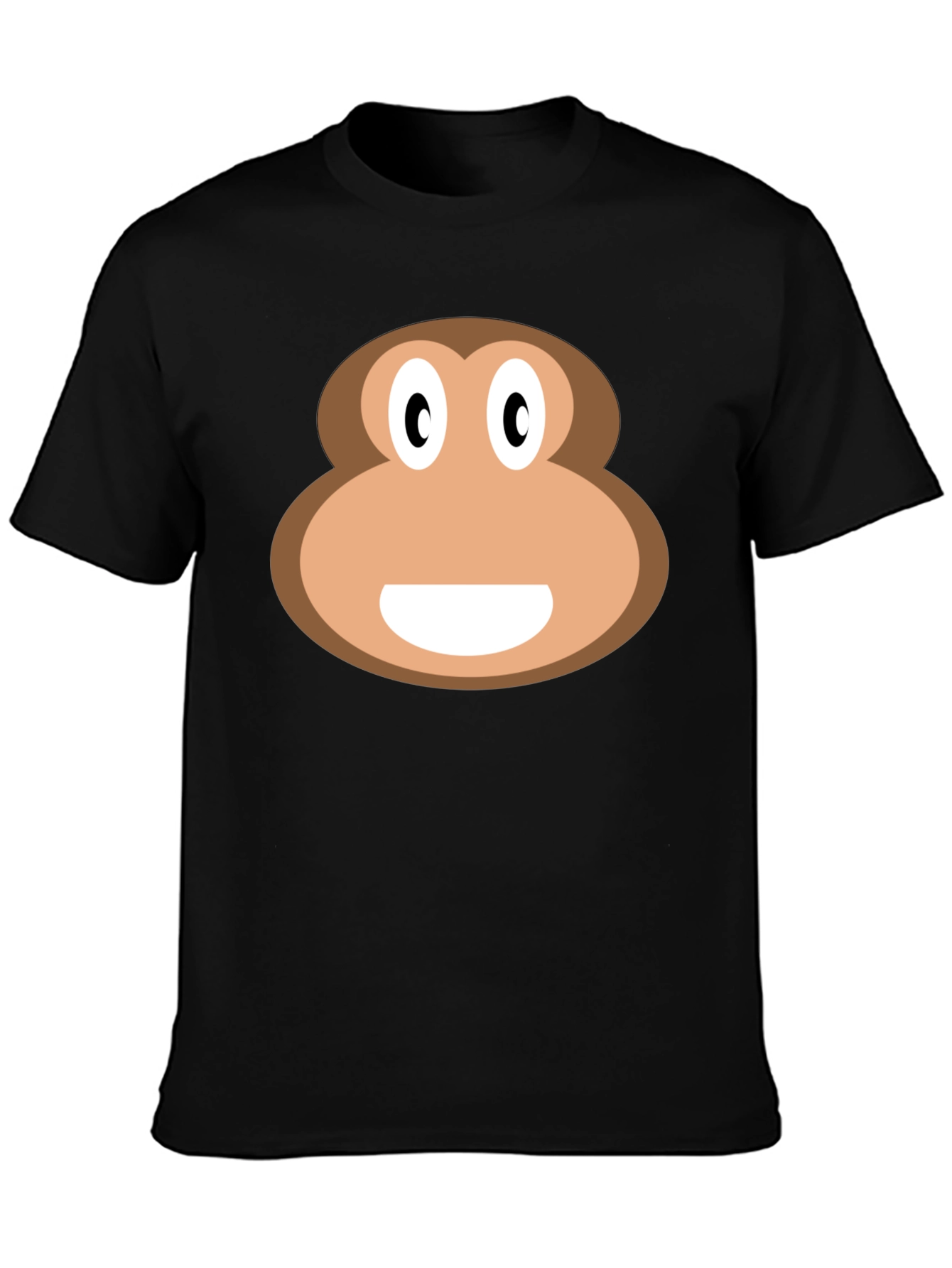 Black Monkey Face Graphic T-Shirt - Fun & Casual view 3
