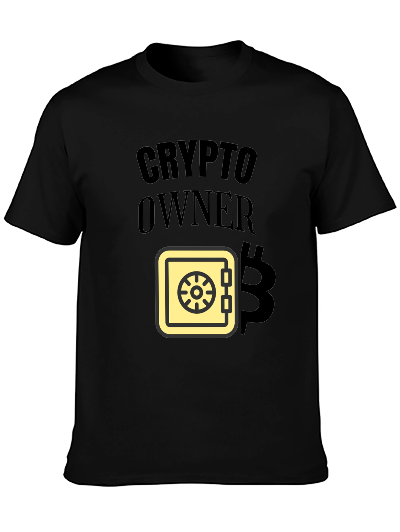 Black Crypto Owner T-Shirt - Bitcoin Enthusiast Style view 3