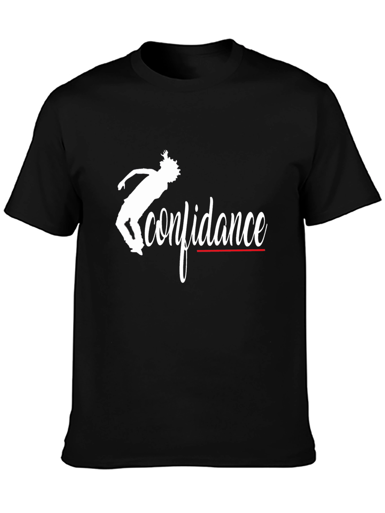Black Confidence Graphic T-Shirt - Stylish Cotton Tee view 3