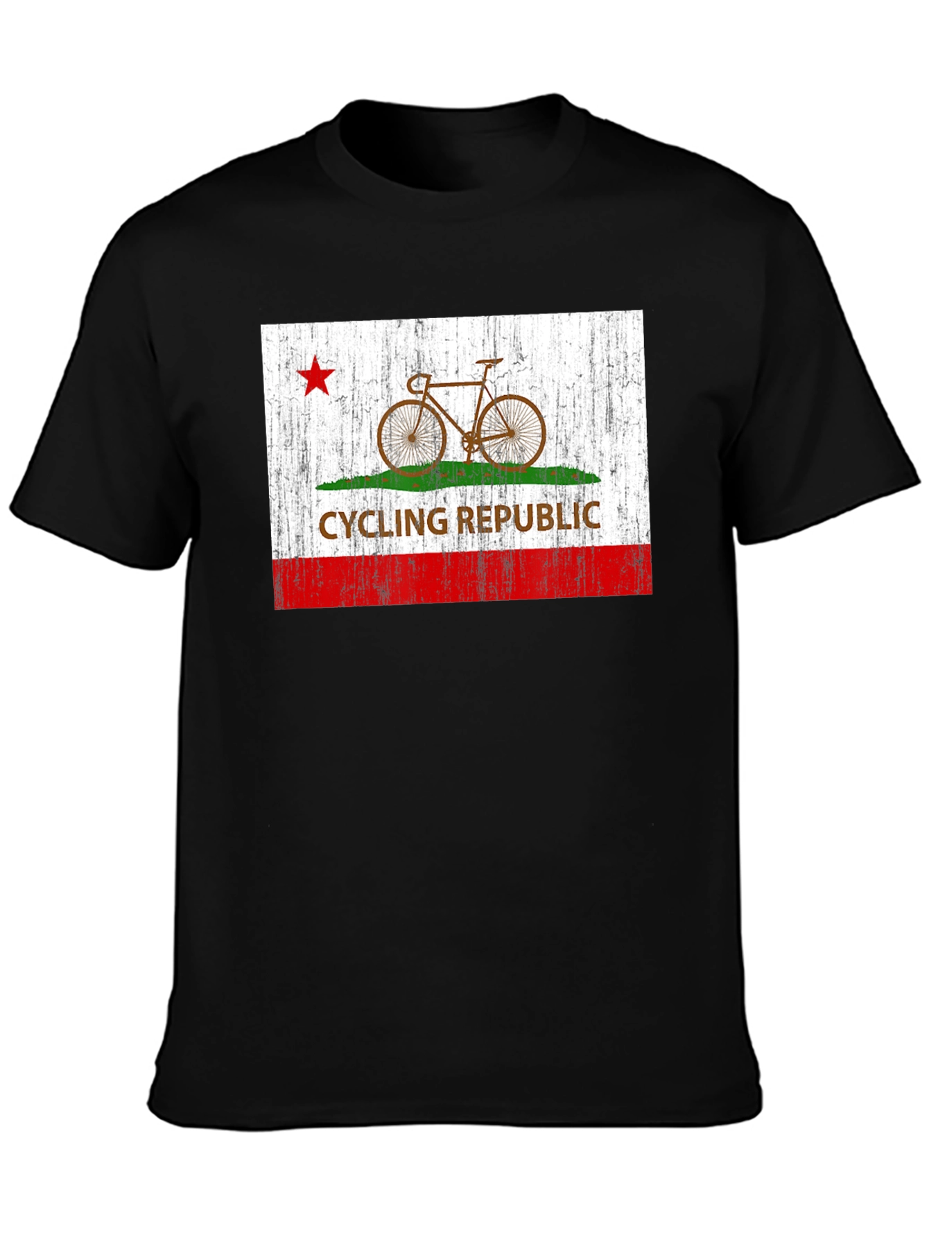 Black Cycling Republic Graphic Tee - Black Cotton T-Shirt view 3