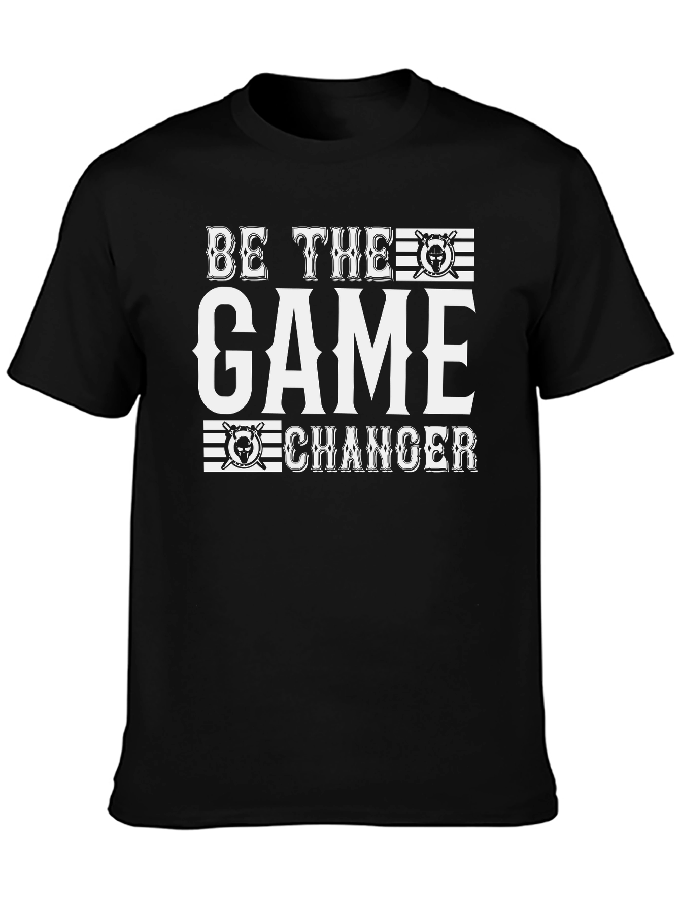 Black Be the Game Changer T-Shirt - Black Cotton Tee view 3