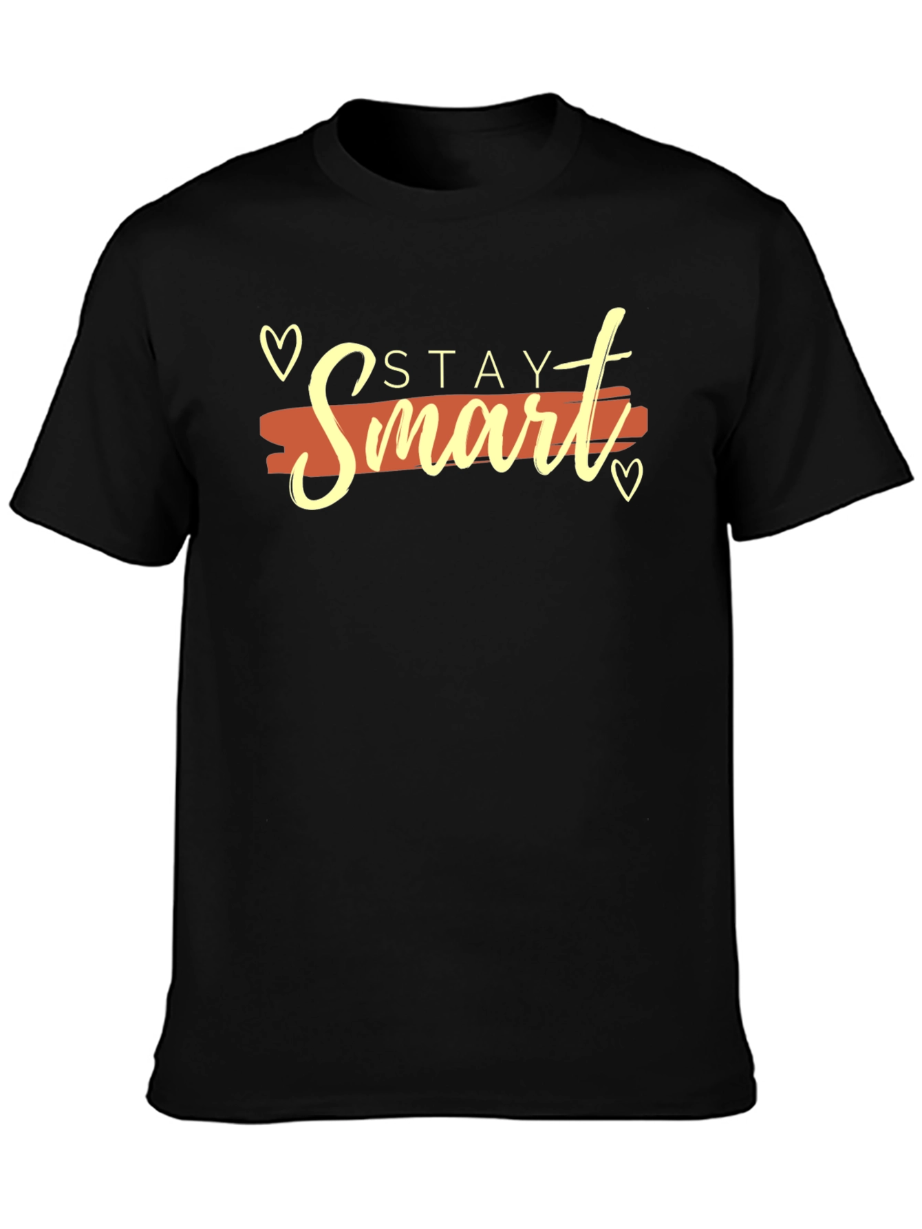 Black Stay Smart Graphic T-Shirt view 3