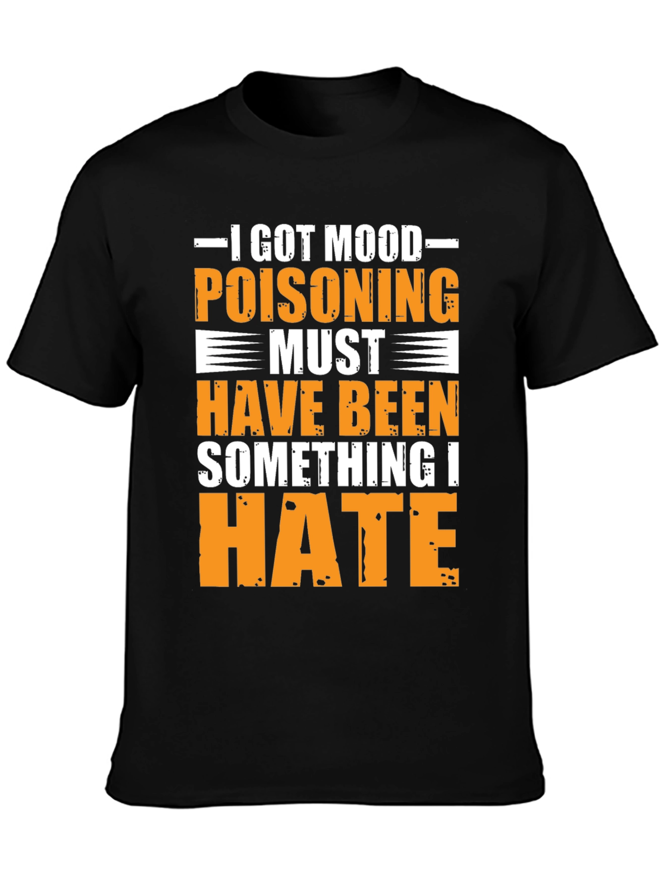 Black Mood Poisoning Funny Graphic T-Shirt view 3