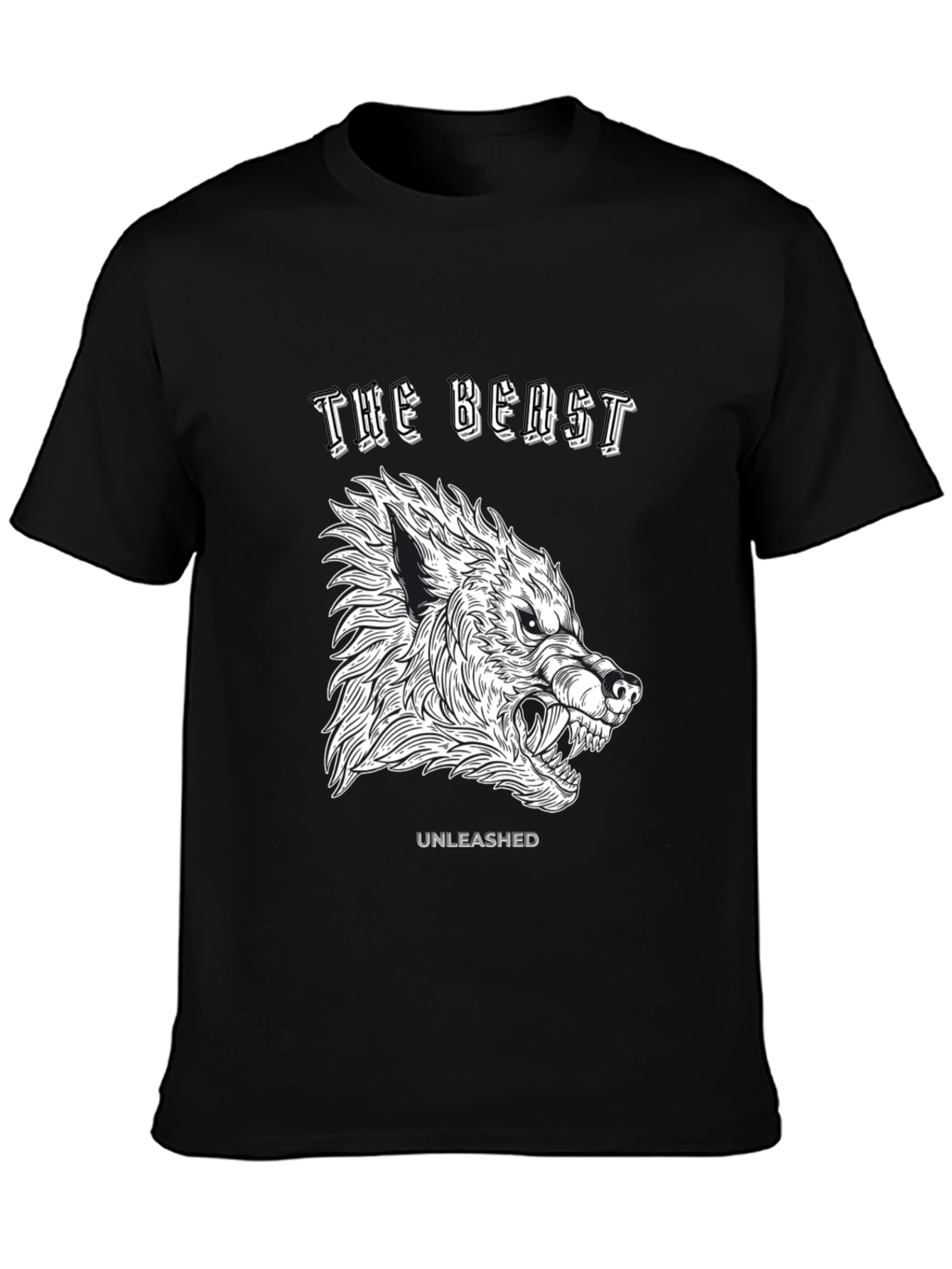 Black The Beast Unleashed Graphic T-Shirt - Black view 3