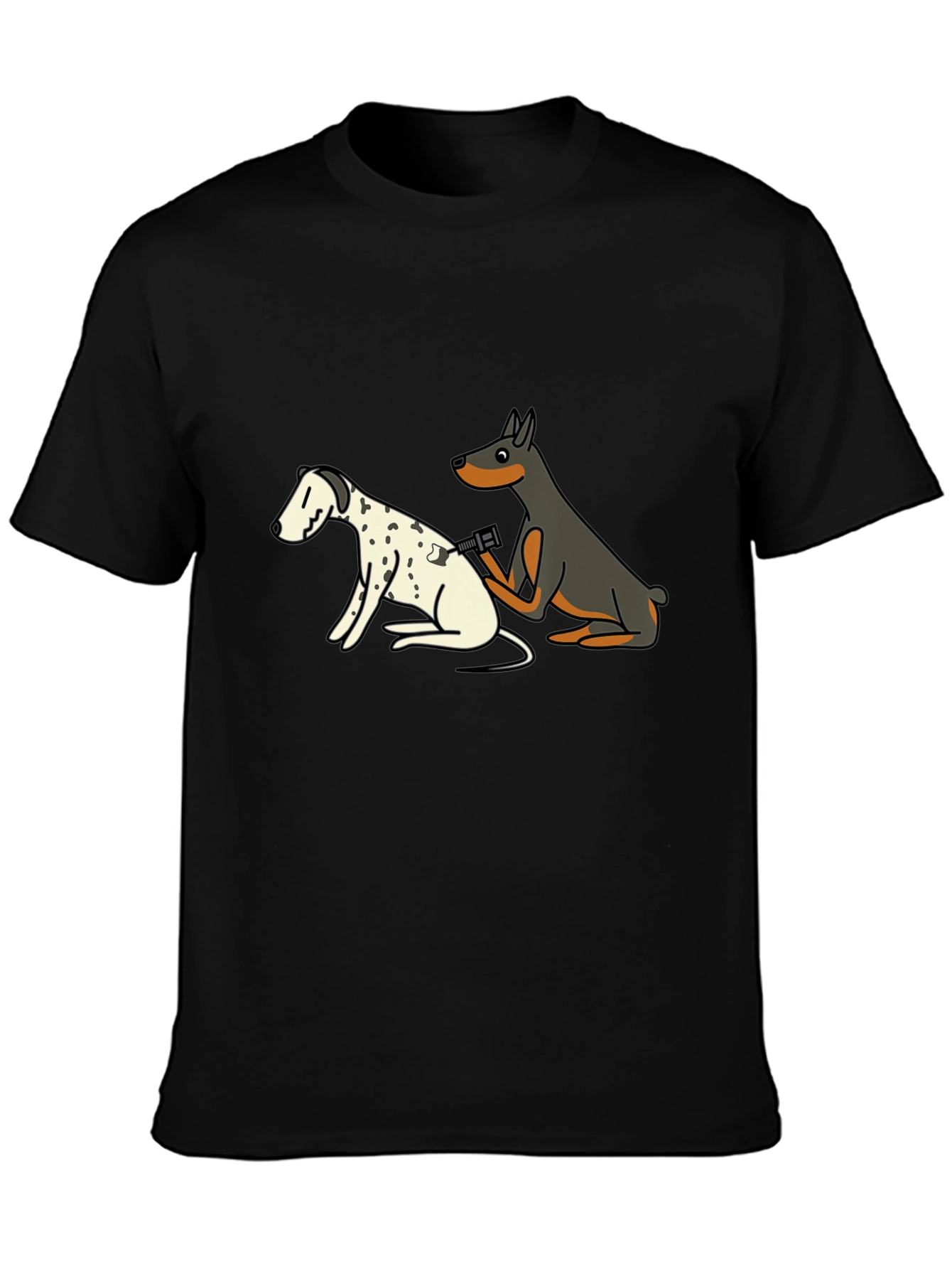 Black Dog Tattoo Artist Graphic T-Shirt view 3