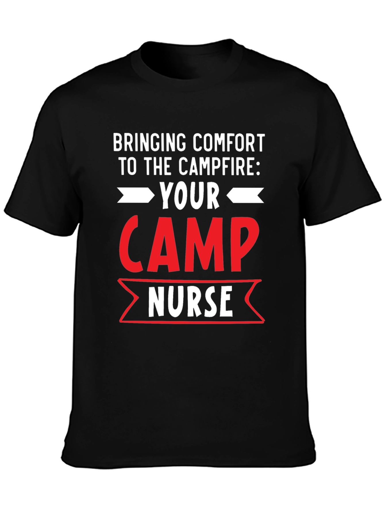 Black Camp Nurse Comfort T-Shirt view 3