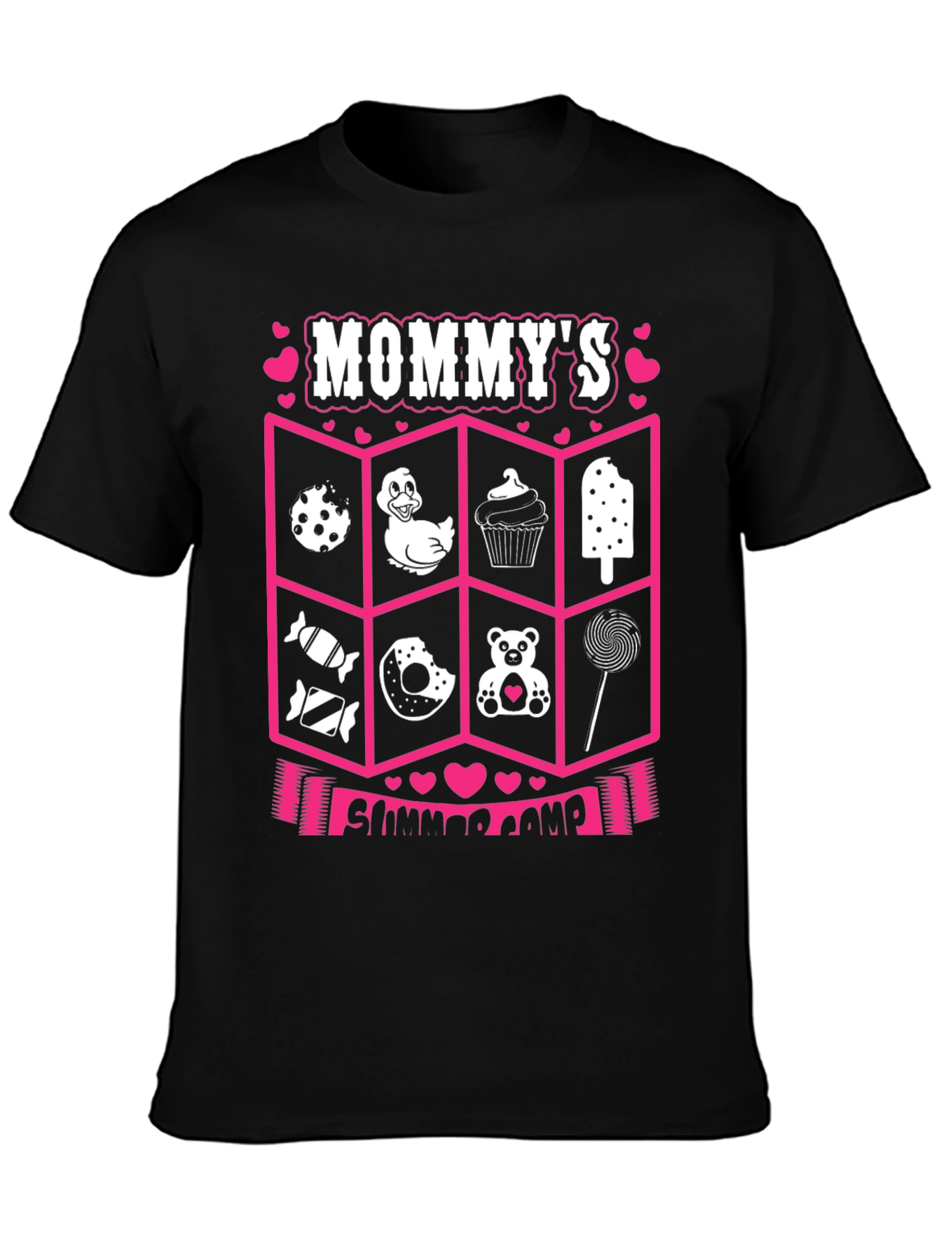 Black Mommy's Summer Camp Graphic Tee view 3
