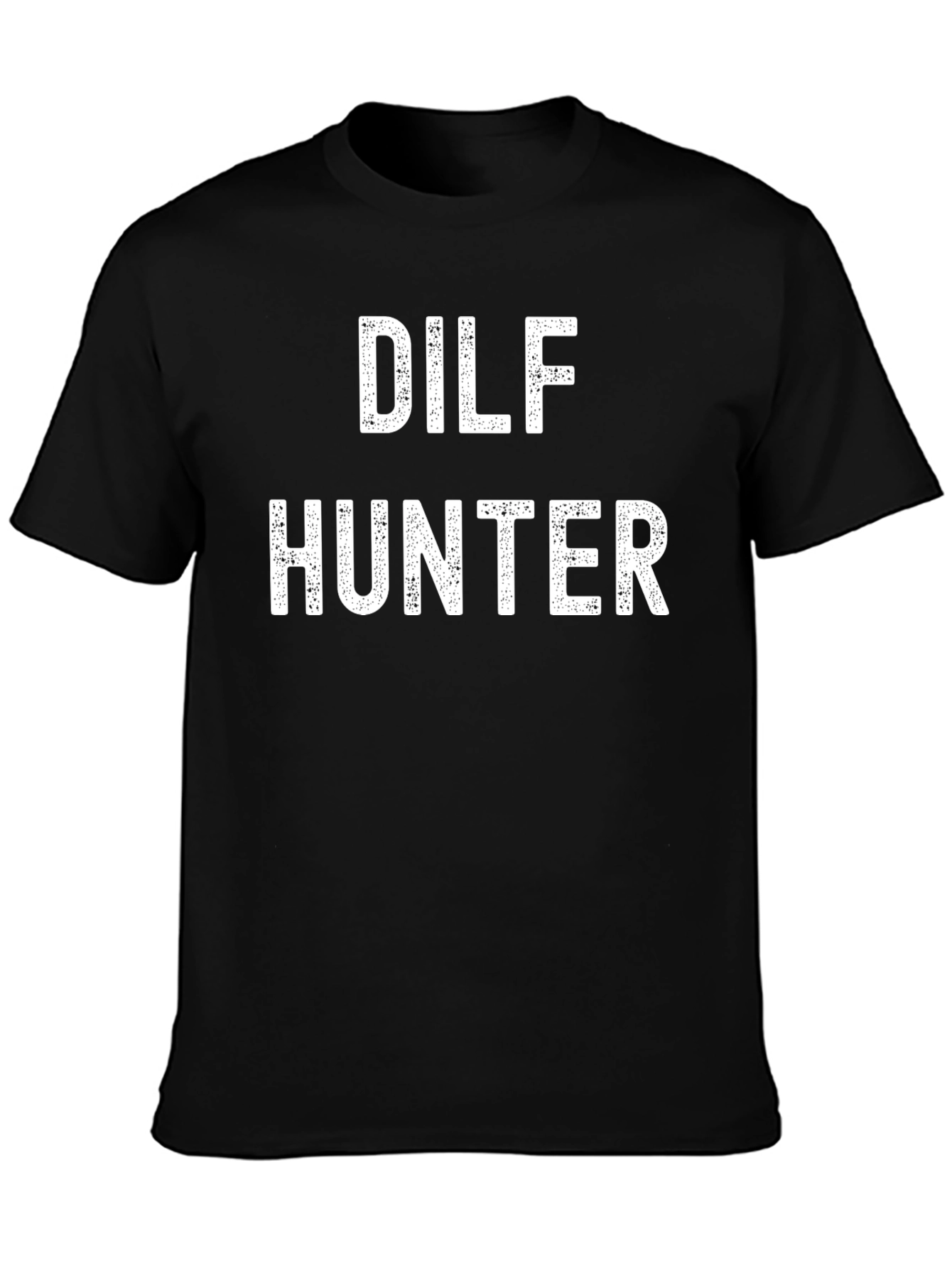 Black DILF Hunter Graphic T-Shirt - Bold Statement Tee view 3