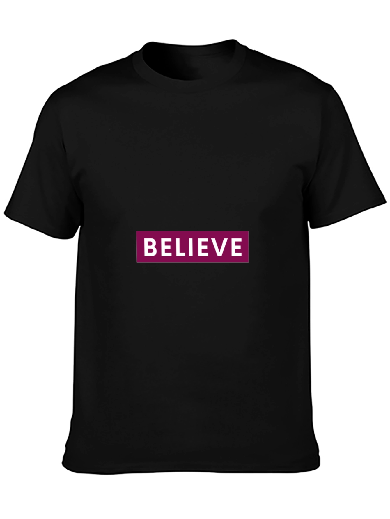 Black Believe Graphic Tee - Classic Black Comfort view 3