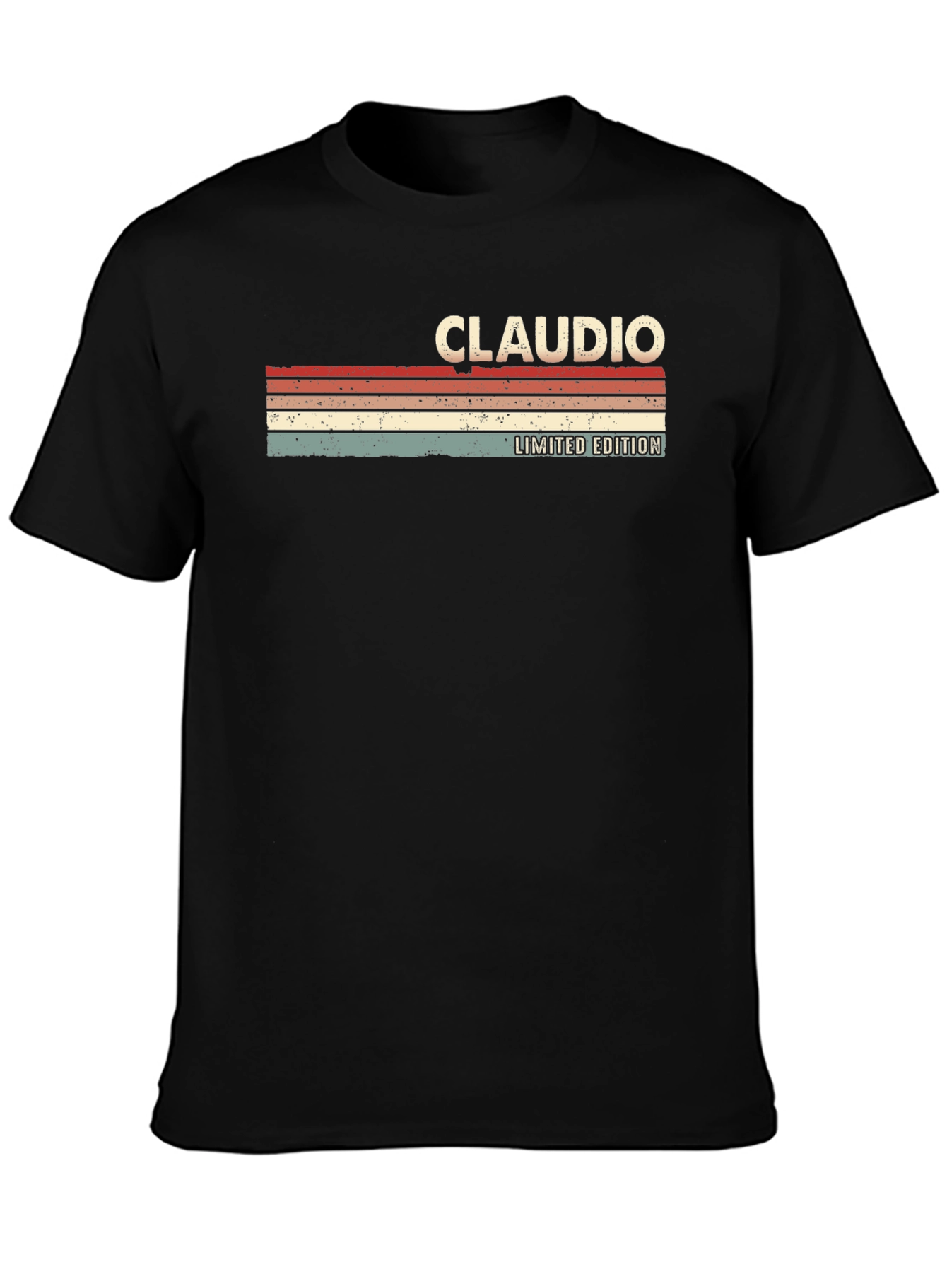 Black Claudio Limited Edition Retro T-Shirt view 3
