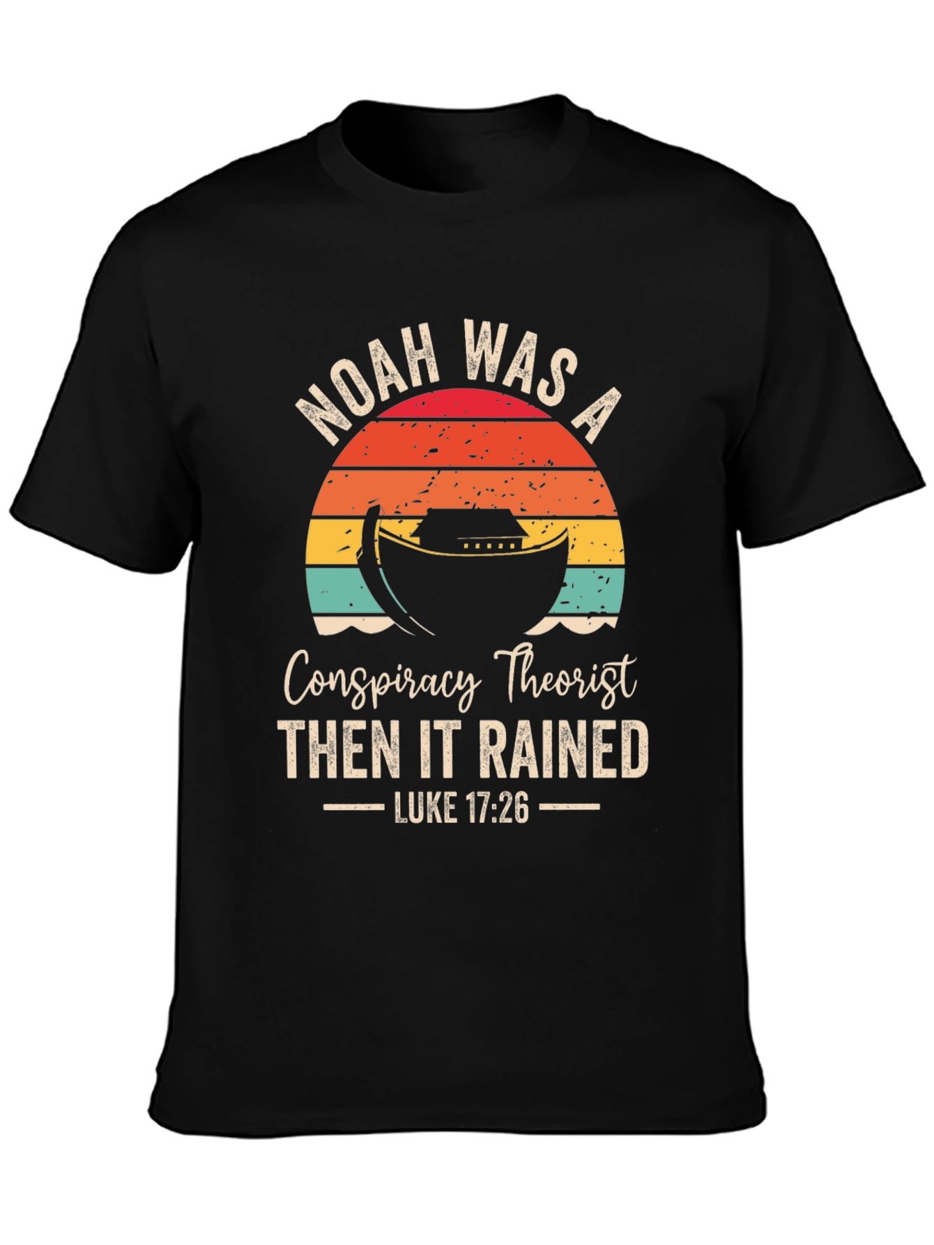 Black Noah's Ark Conspiracy T-Shirt view 3
