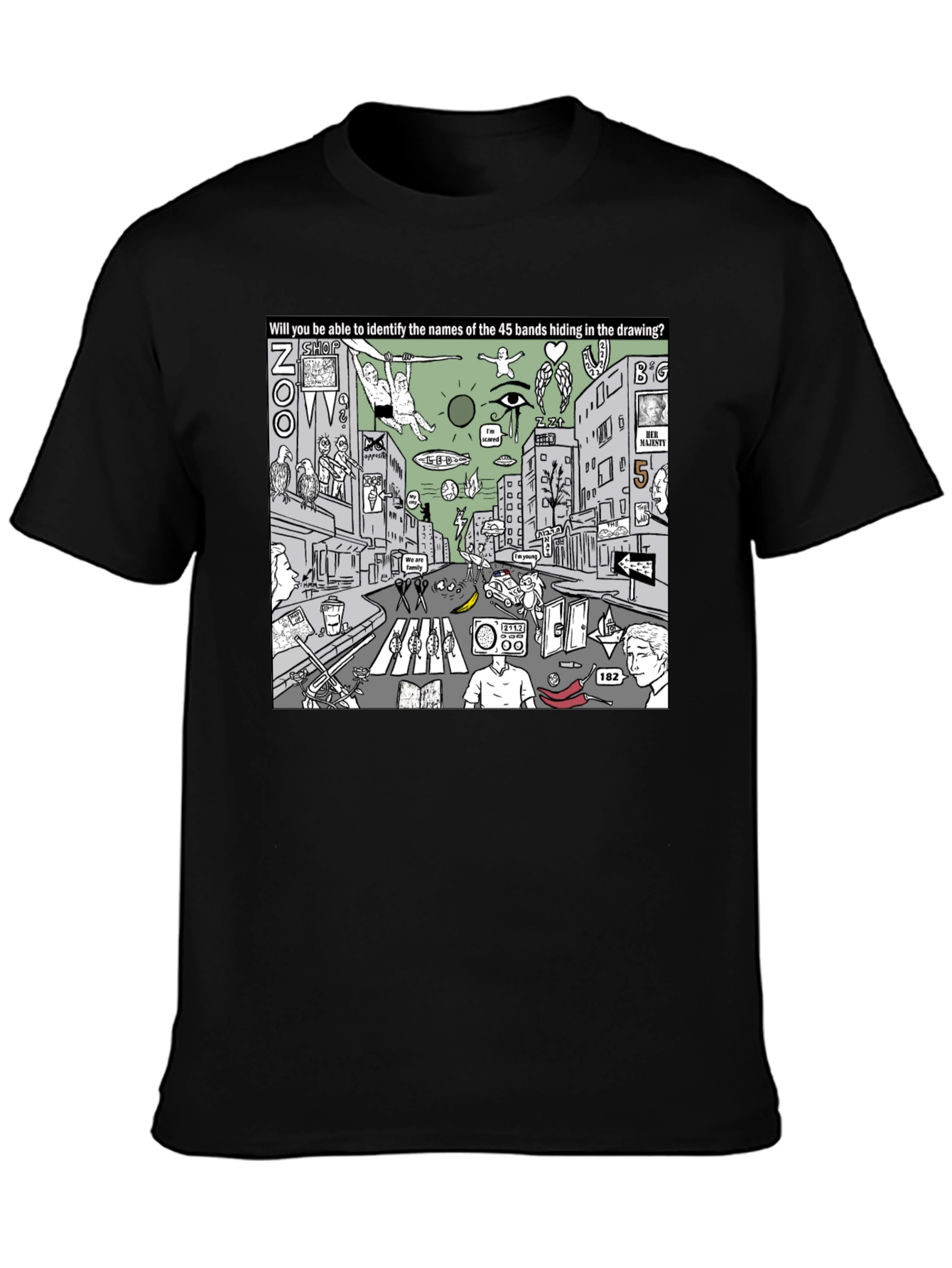 Black Band Puzzle T-Shirt view 3