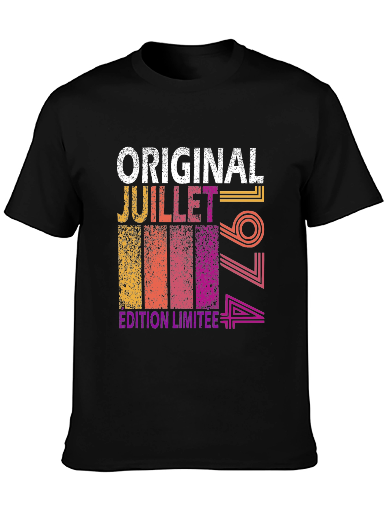 Black Original Juillet 1974 Limited Edition Tee view 3