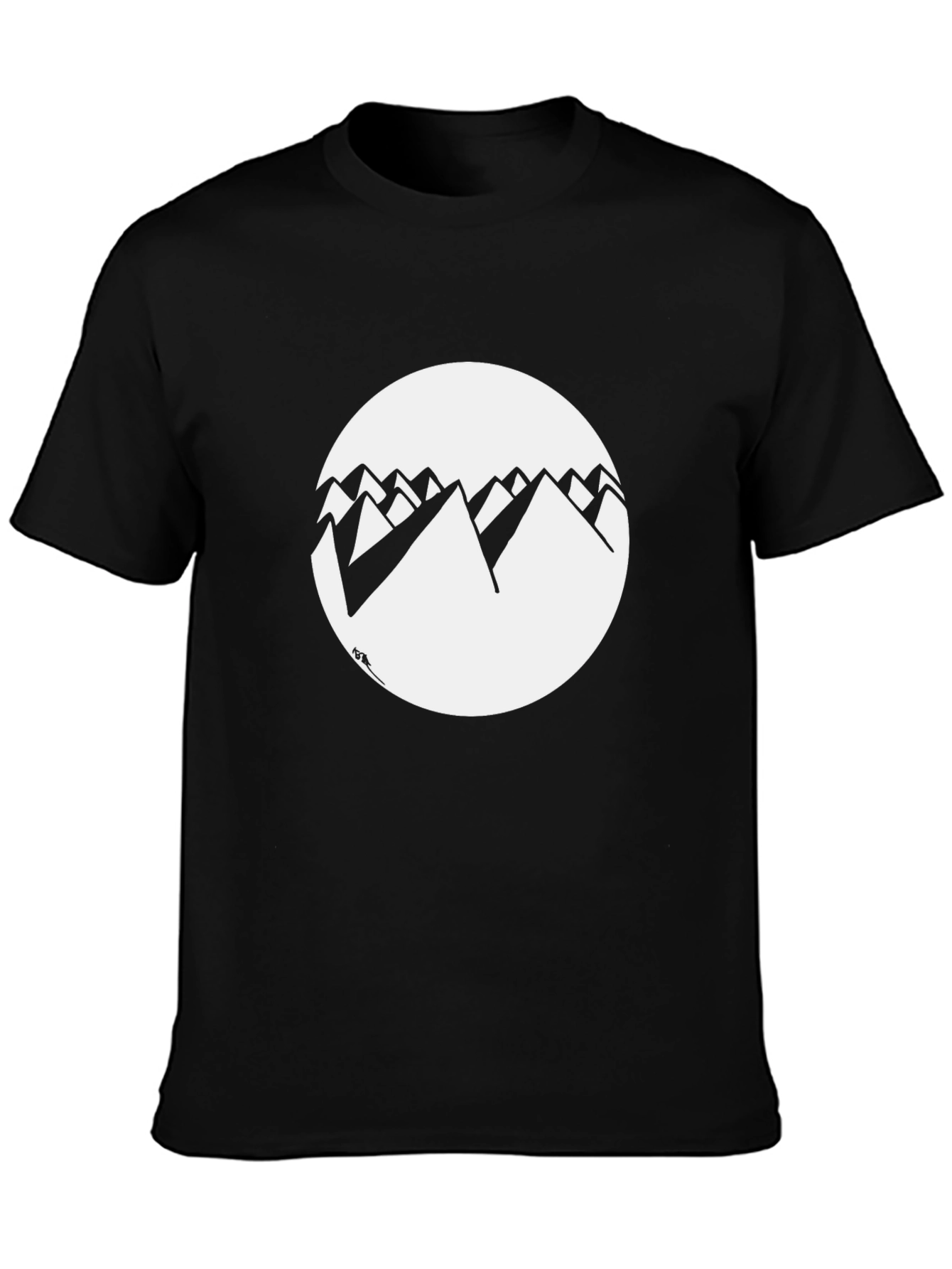 Black Mountain Graphic T-Shirt - Casual Style view 3