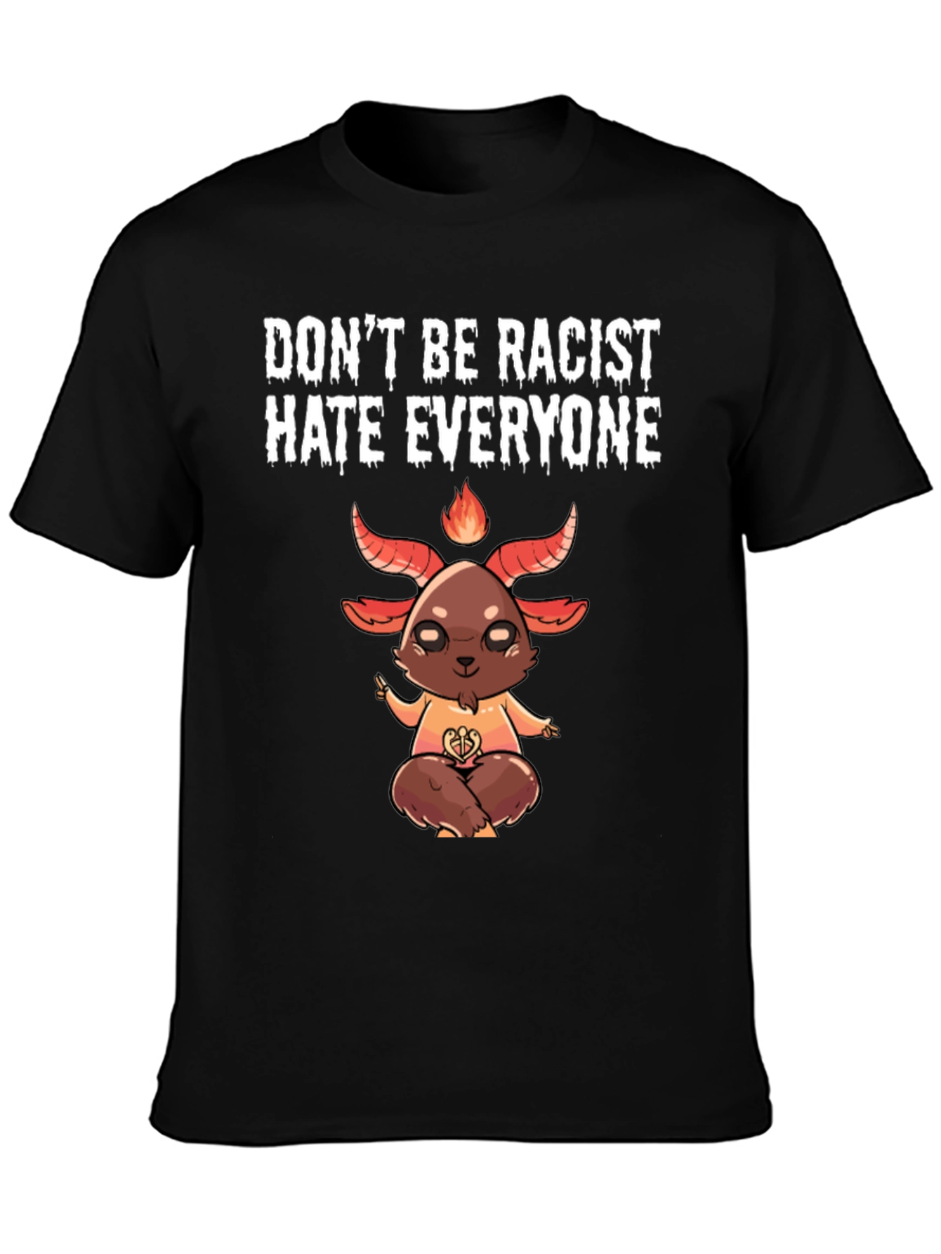 Black Don't Be Racist Hate Everyone Graphic Tee view 3