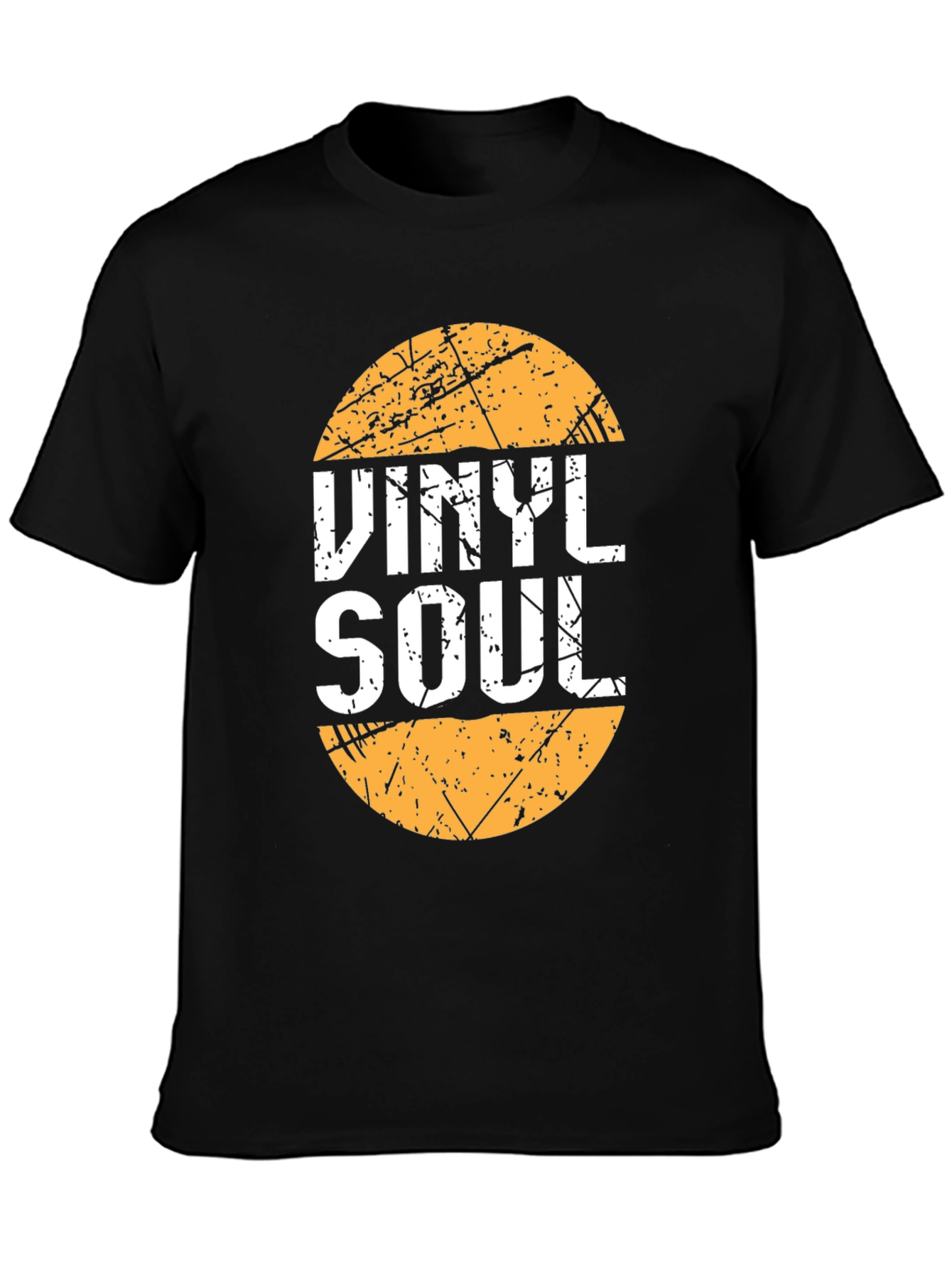 Black Vinyl Soul Graphic T-Shirt - Retro Music Tee view 3