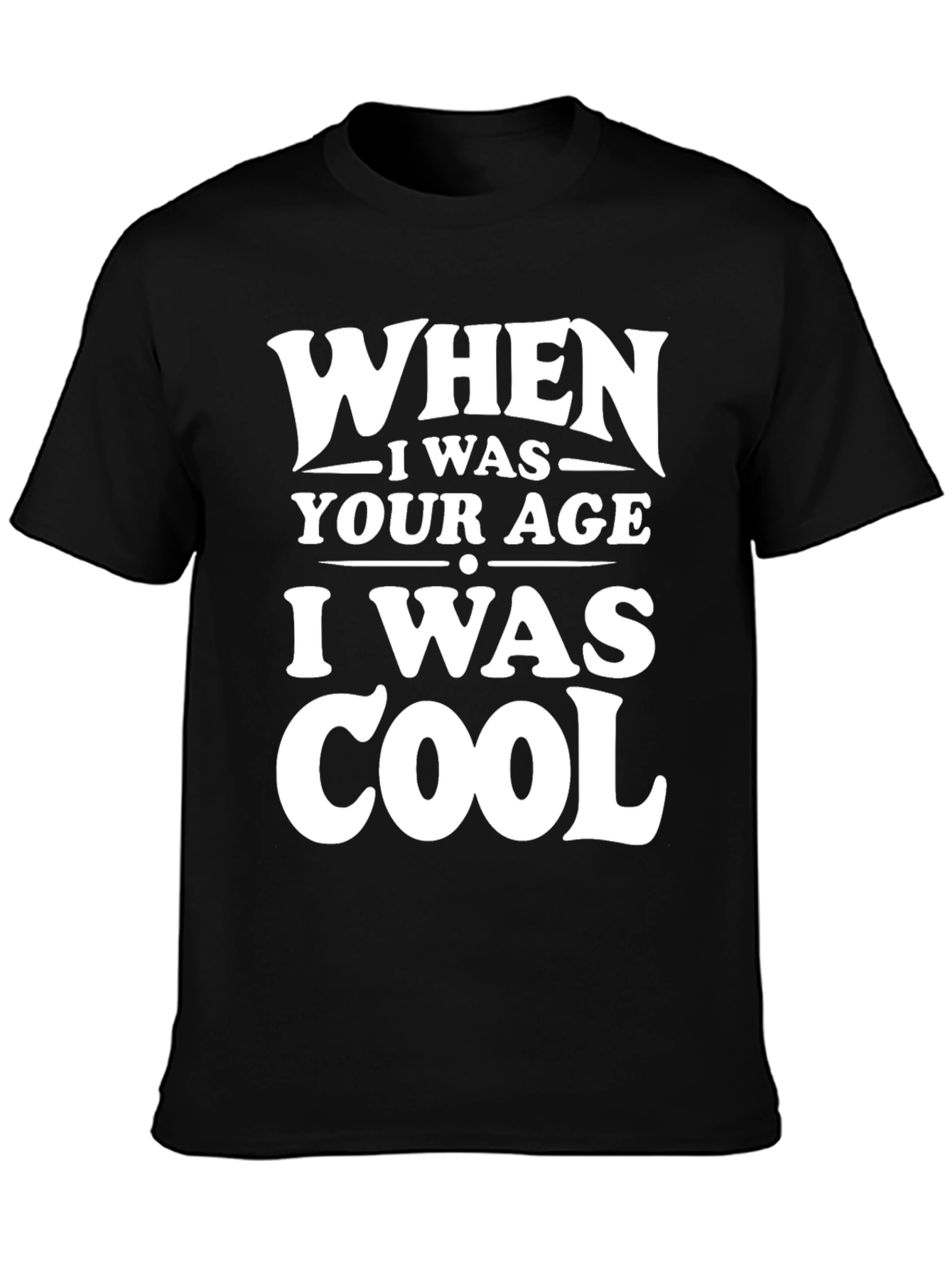 Black Funny 'When I Was Your Age' Graphic Tee view 3