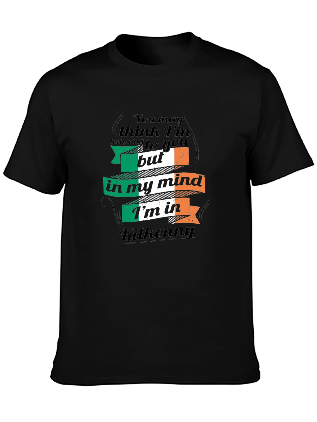 Black Kilkenny Ireland Mind T-Shirt Funny Irish Pride Tee view 3