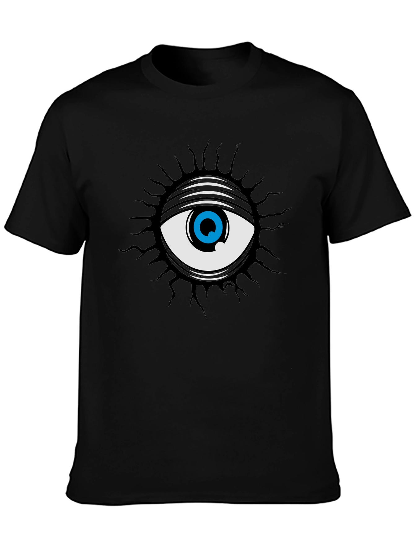Black All Seeing Eye Graphic Tee - Black view 3