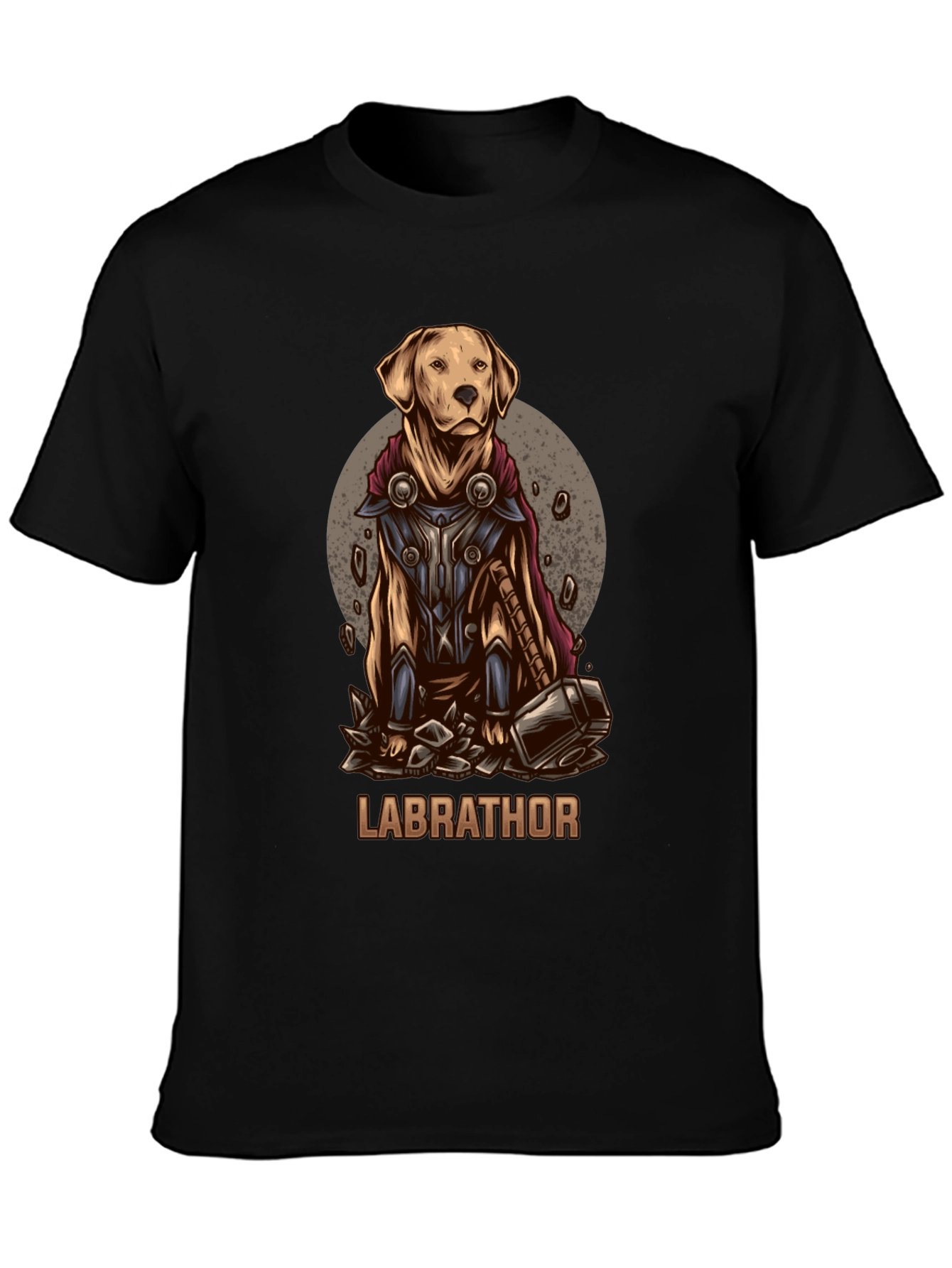 Black Labrathor Dog Graphic T-Shirt - Funny Pet Lover Tee view 3
