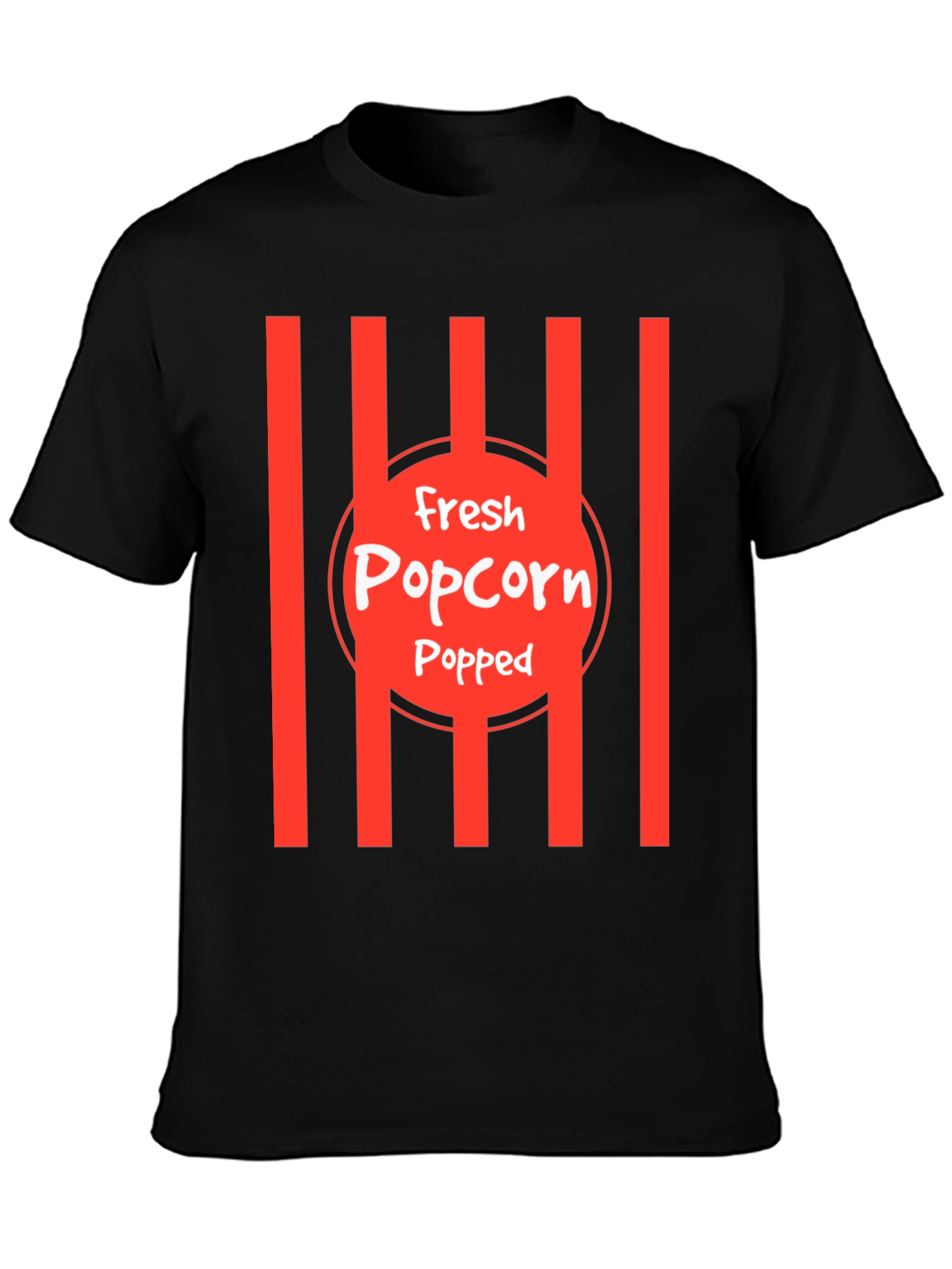 Black Fresh Popped Popcorn Graphic Tee view 3