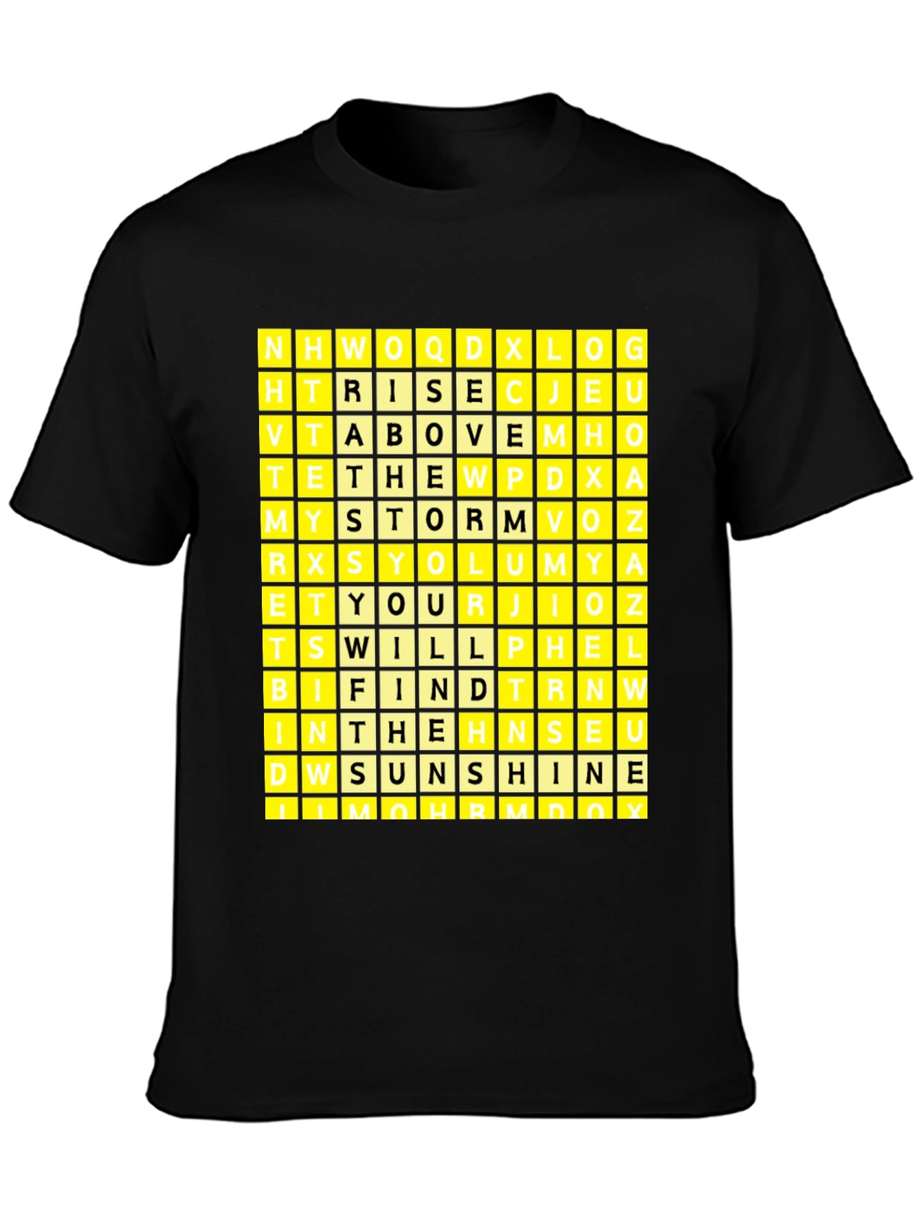 Word Search Puzzle Graphic T-Shirt - 3
