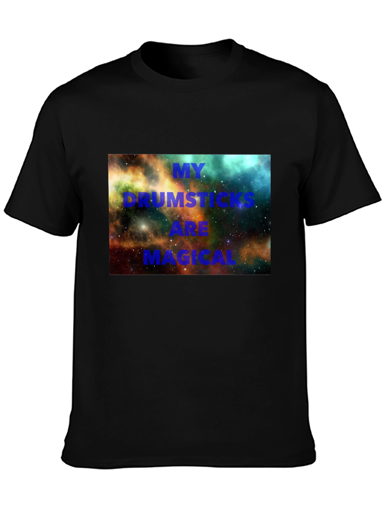 Black Magical Drumsticks Graphic Tee view 3